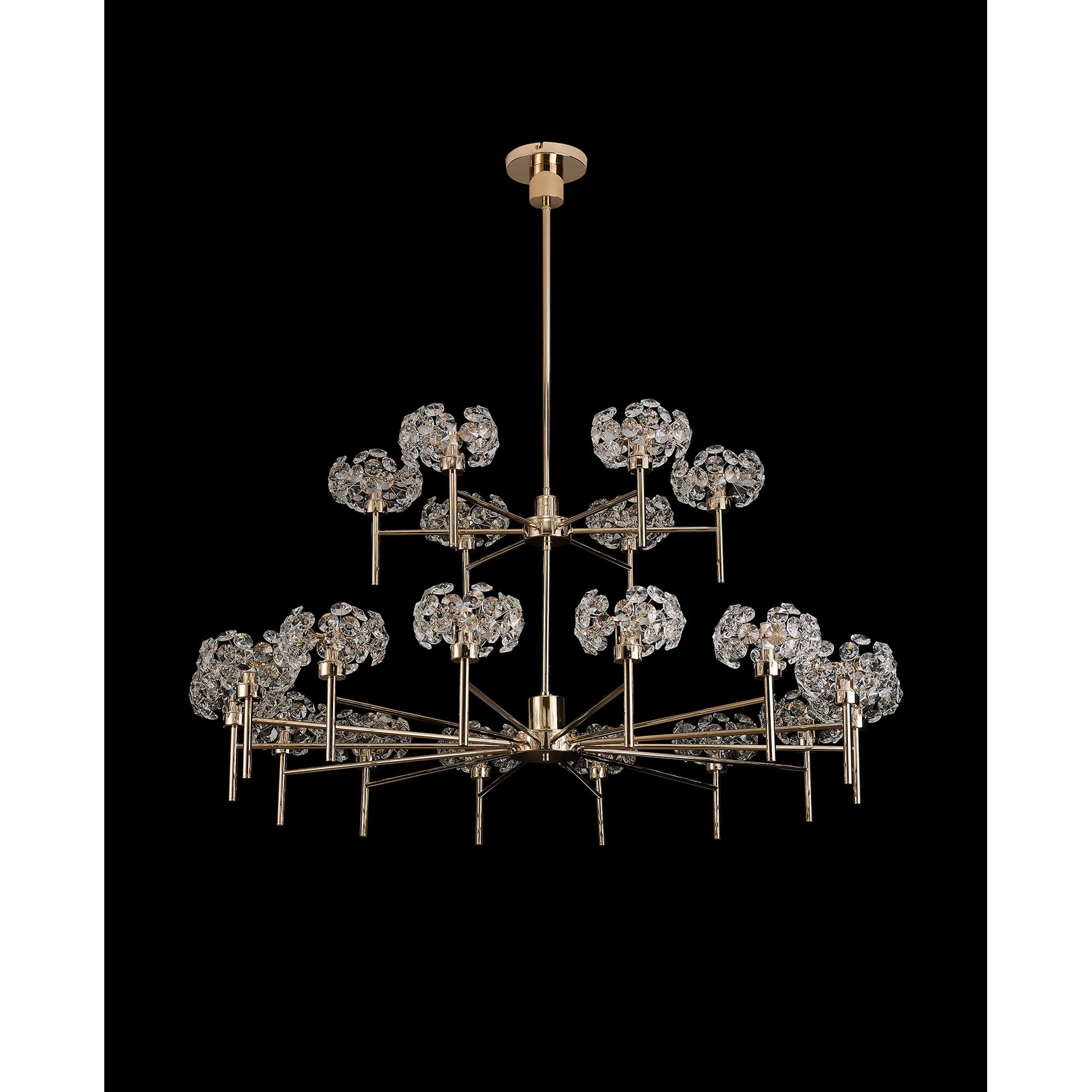 Fabula Grosvenor 20 Light Chandelier - French Gold & Crystal Glass