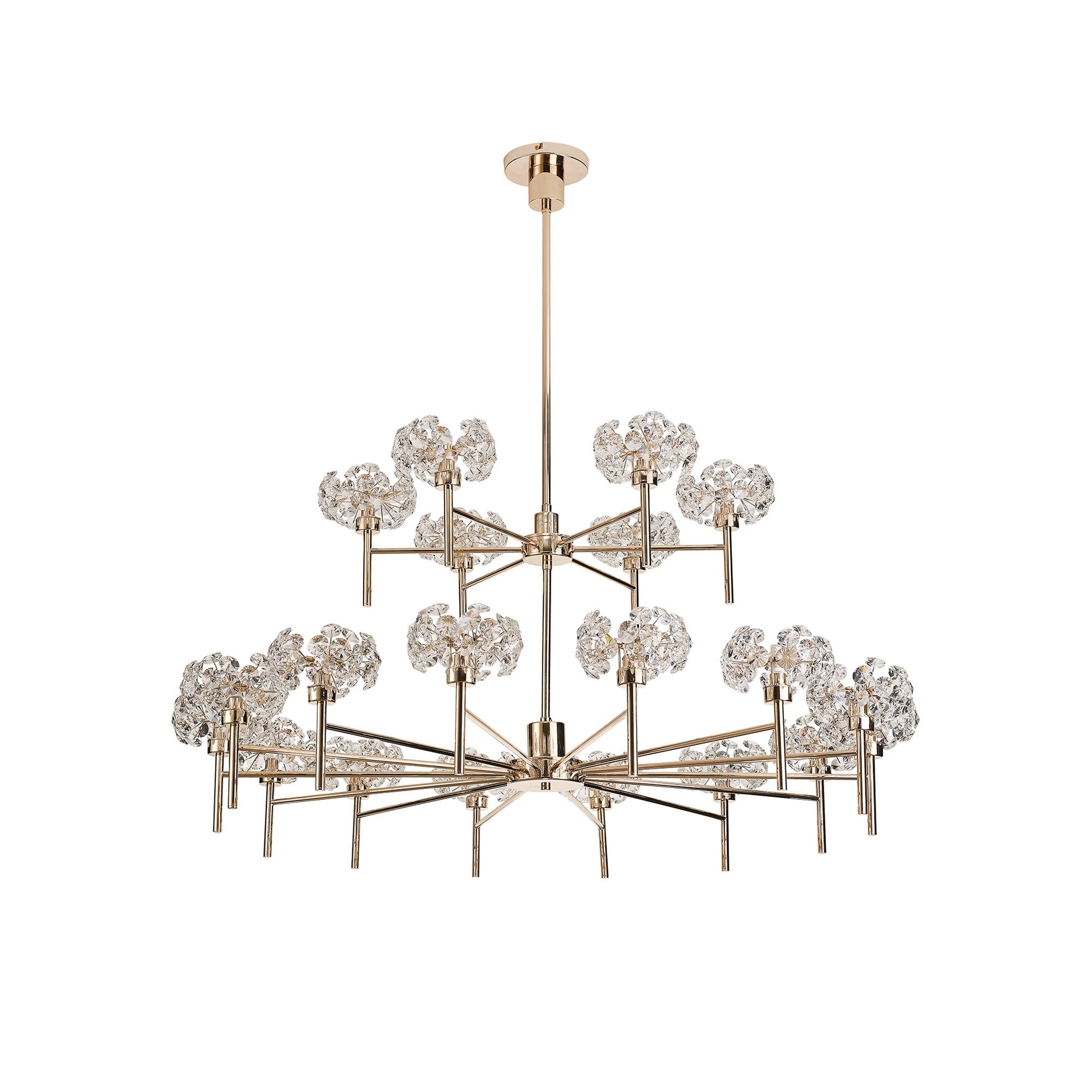 Fabula Grosvenor 20 Light Chandelier - French Gold & Crystal Glass