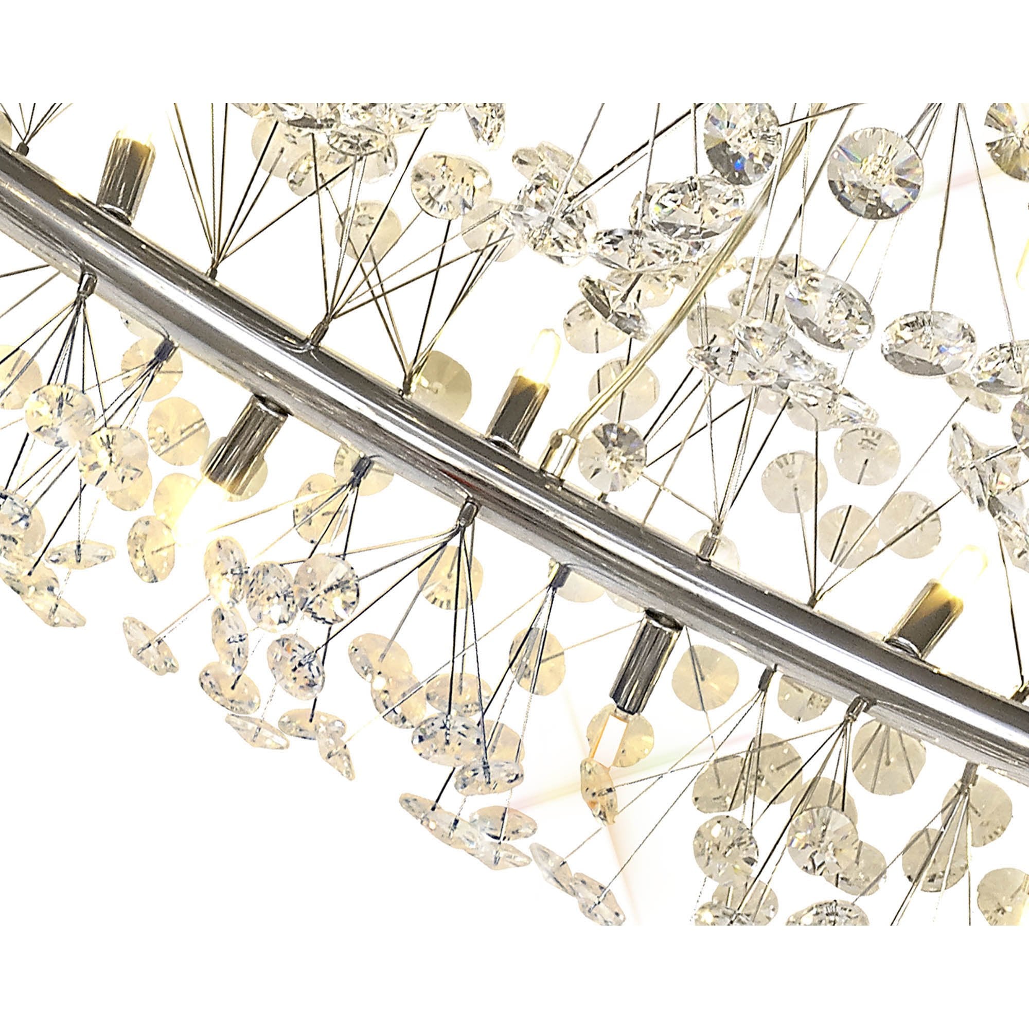 Fabula Grosvenor 36 Light Pendant - Polished Chrome & Crystal