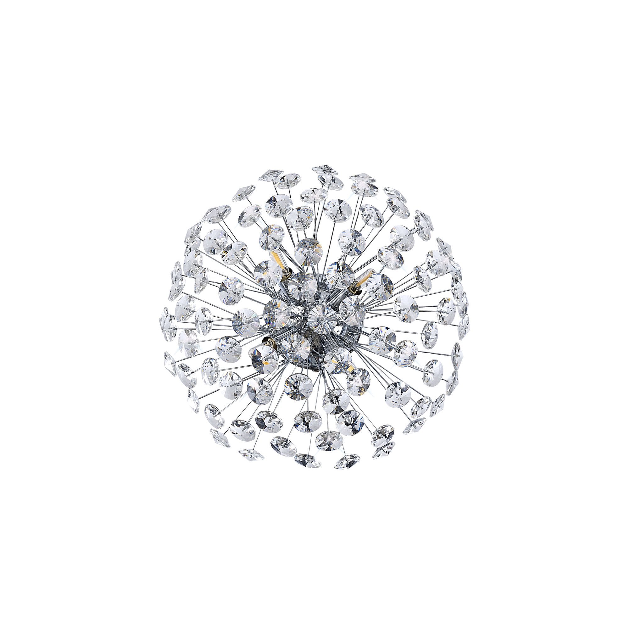 Fabula Grosvenor 4 Light Flush light - Polished Chrome & Crystal