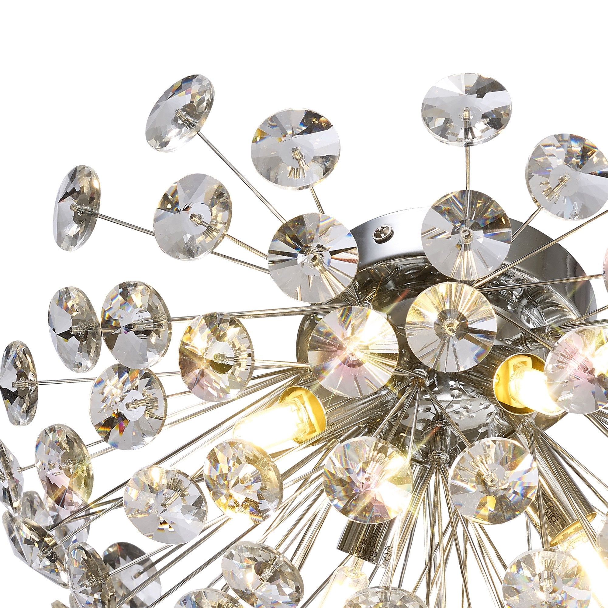 Fabula Grosvenor 4 Light Flush light - Polished Chrome & Crystal