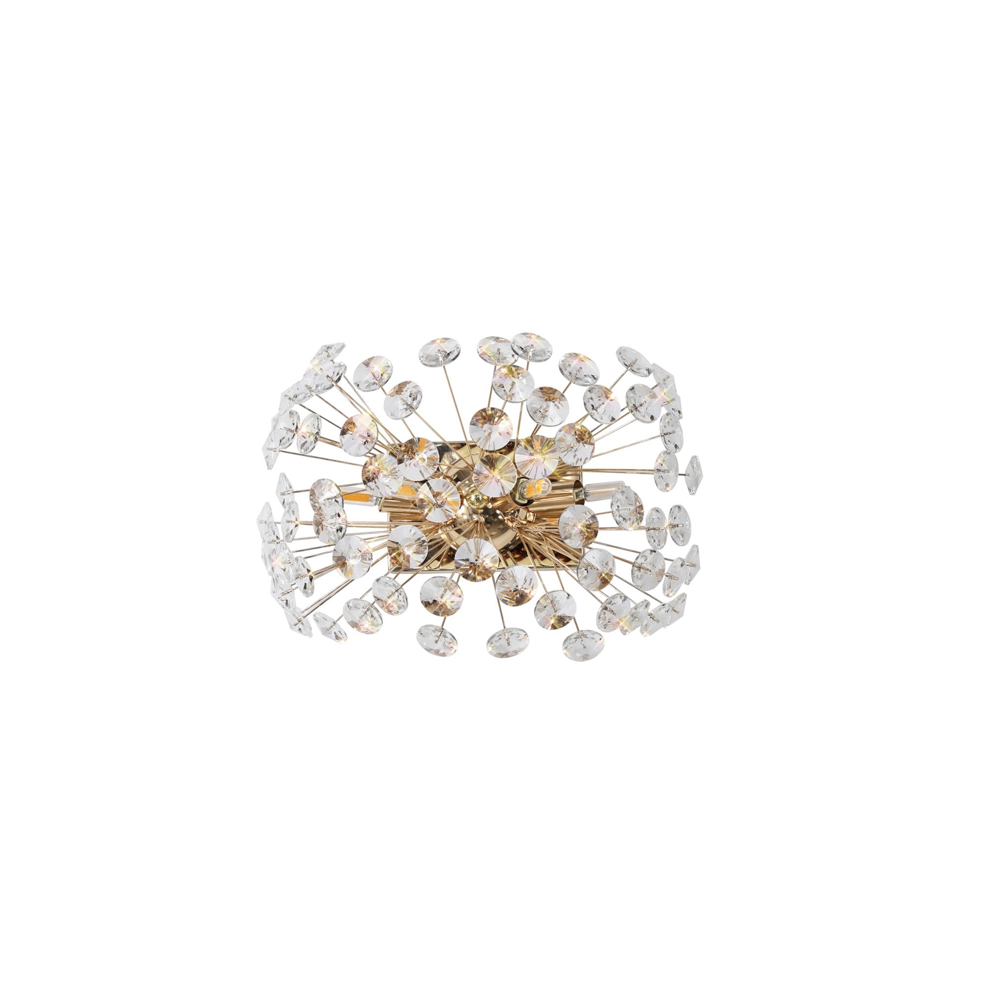 Fabula Grosvenor 4 Light Wall Light - French Gold & Crystal