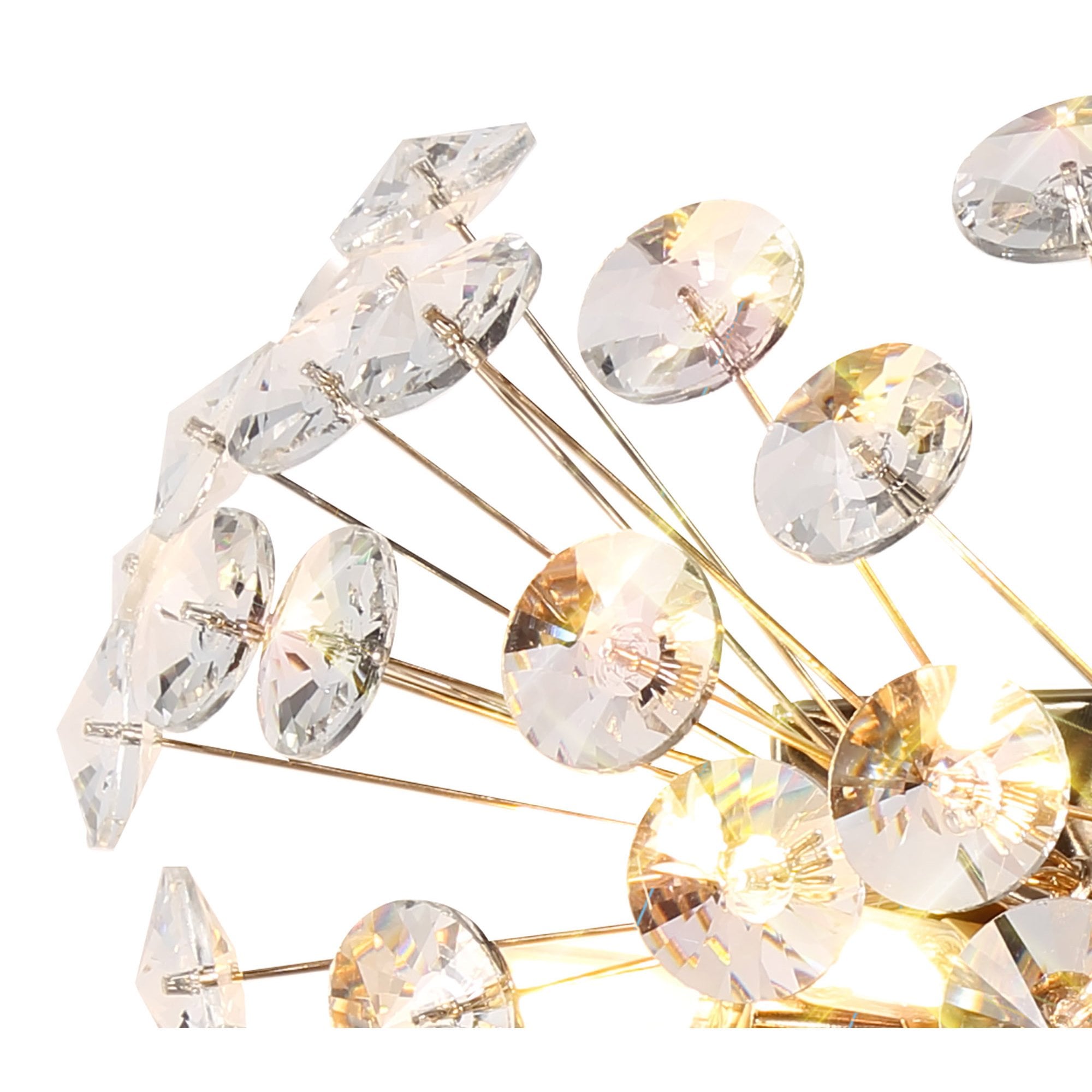 Fabula Grosvenor 4 Light Wall Light - French Gold & Crystal
