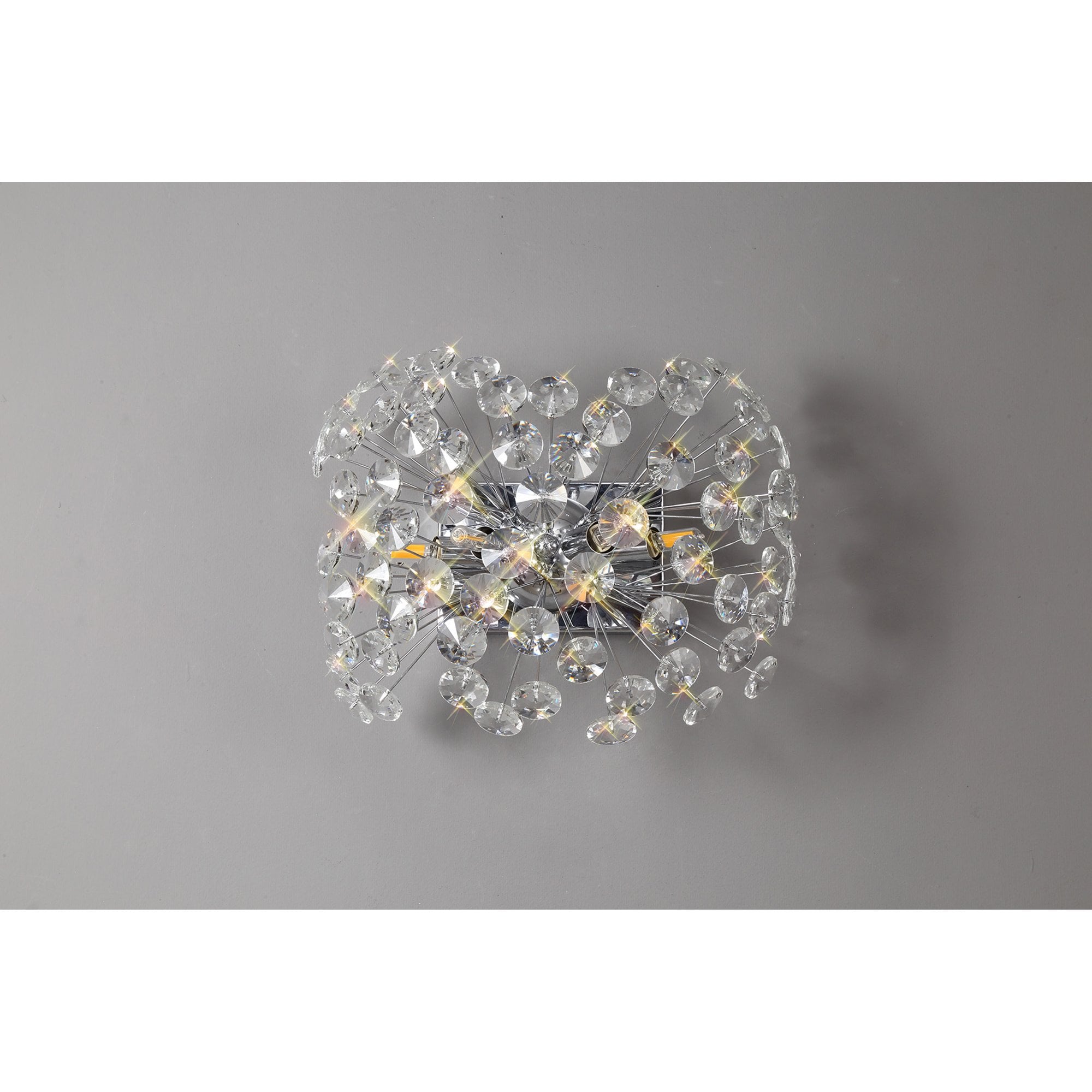 Fabula Grosvenor 4 Light Wall Light - Polished Chrome & Crystal