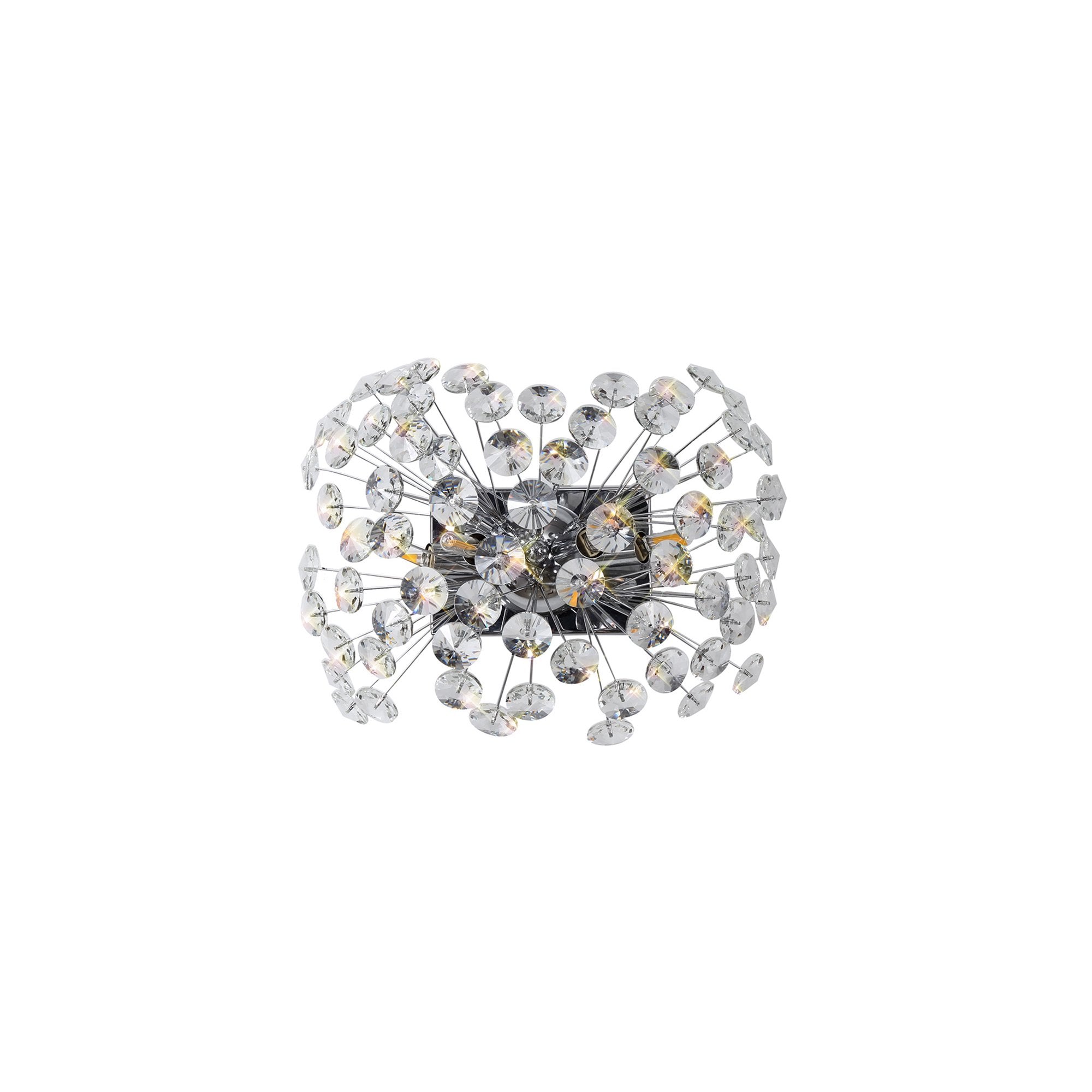 Fabula Grosvenor 4 Light Wall Light - Polished Chrome & Crystal