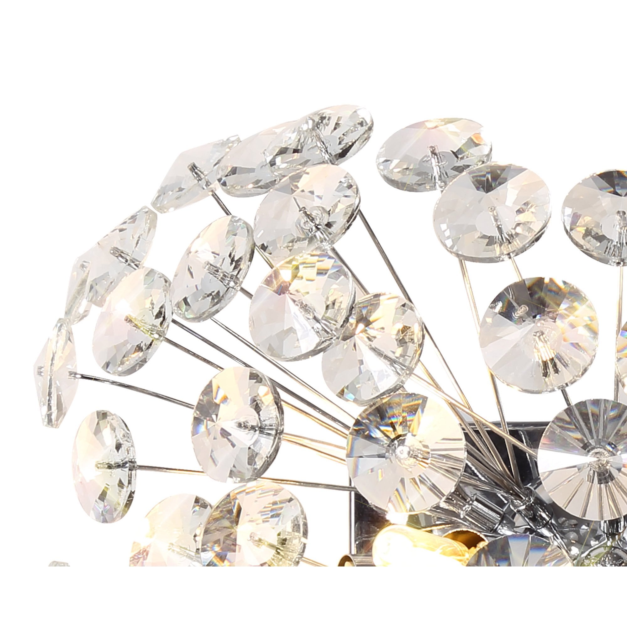 Fabula Grosvenor 4 Light Wall Light - Polished Chrome & Crystal