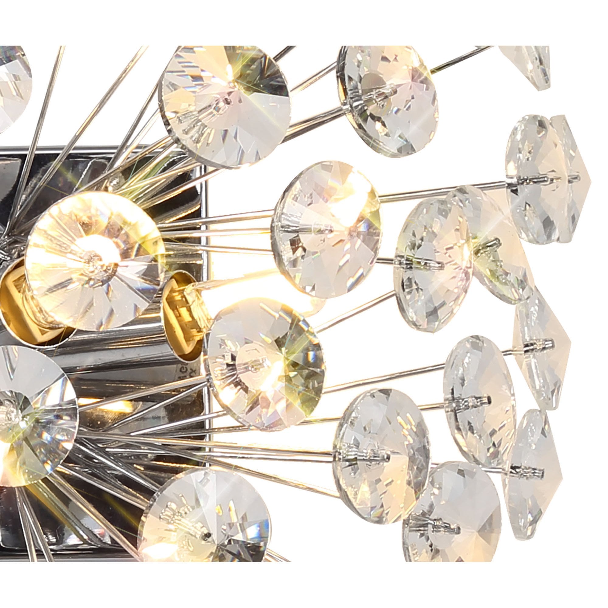 Fabula Grosvenor 4 Light Wall Light - Polished Chrome & Crystal