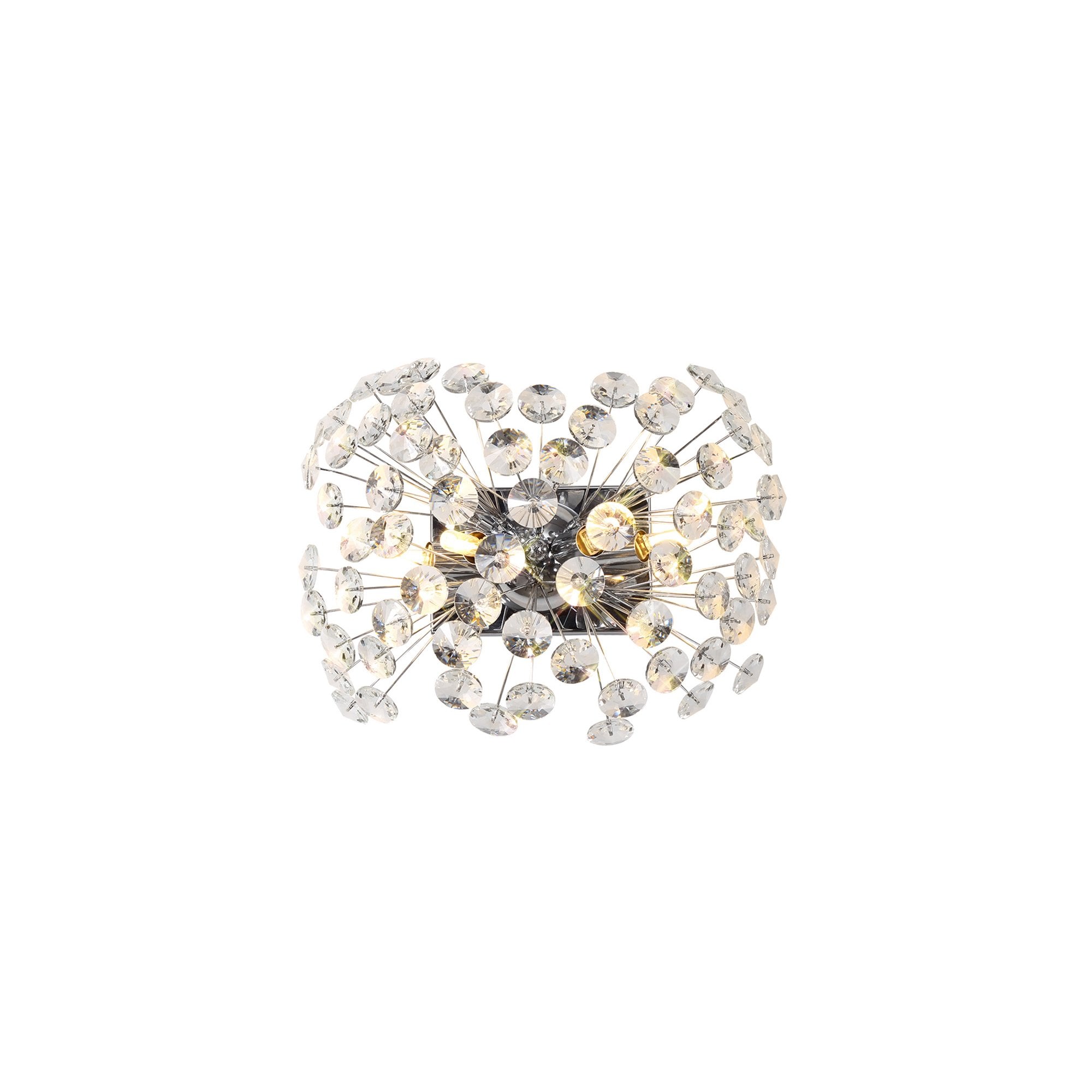 Fabula Grosvenor 4 Light Wall Light - Polished Chrome & Crystal