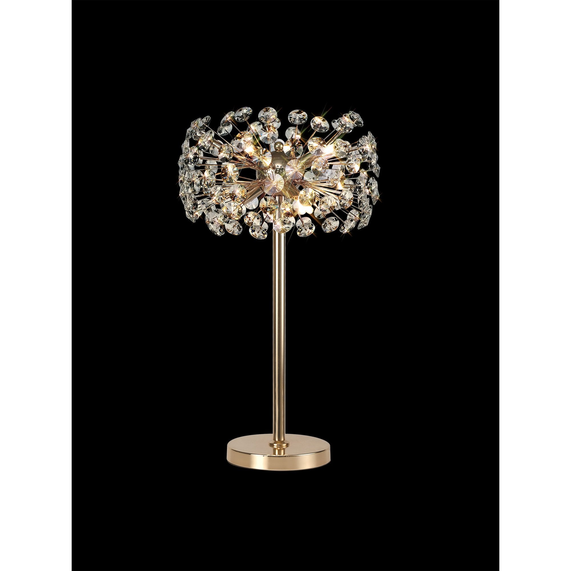 Fabula Grosvenor 6 Light Table Lamp - French Gold & Crystal