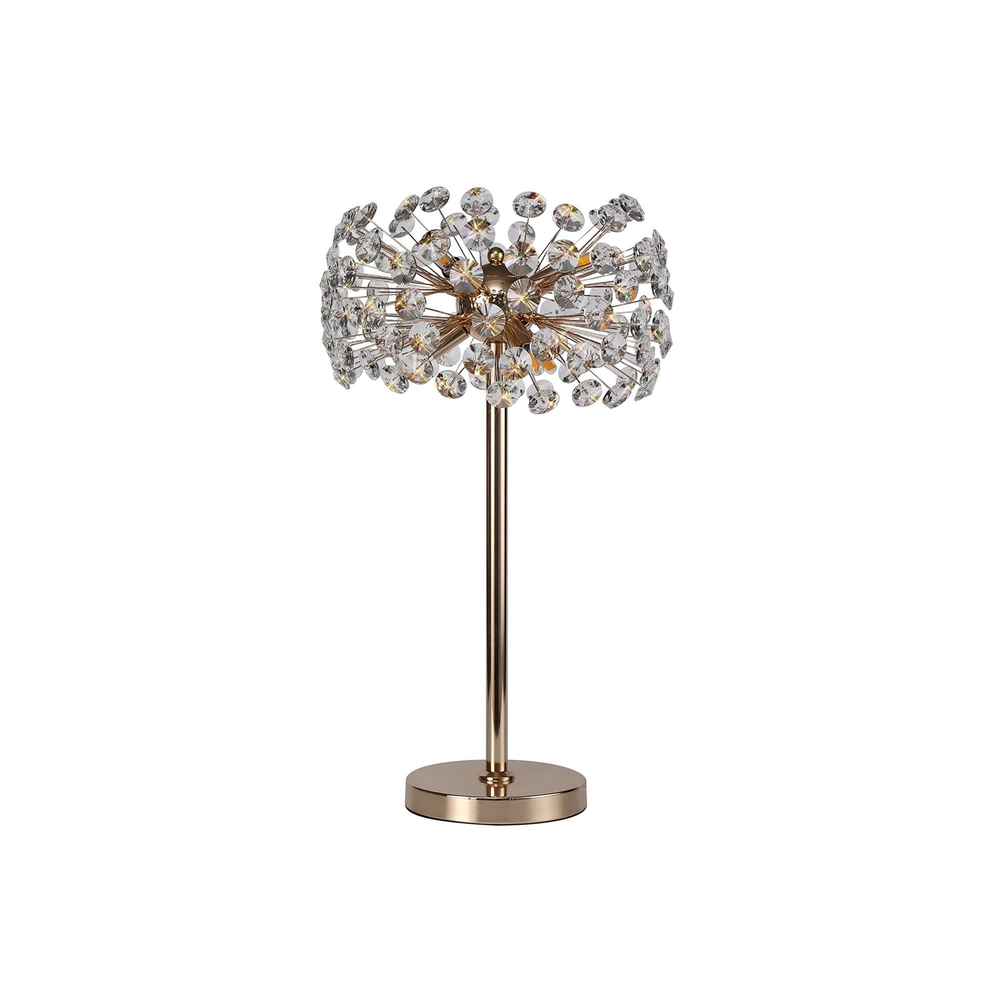 Fabula Grosvenor 6 Light Table Lamp - French Gold & Crystal