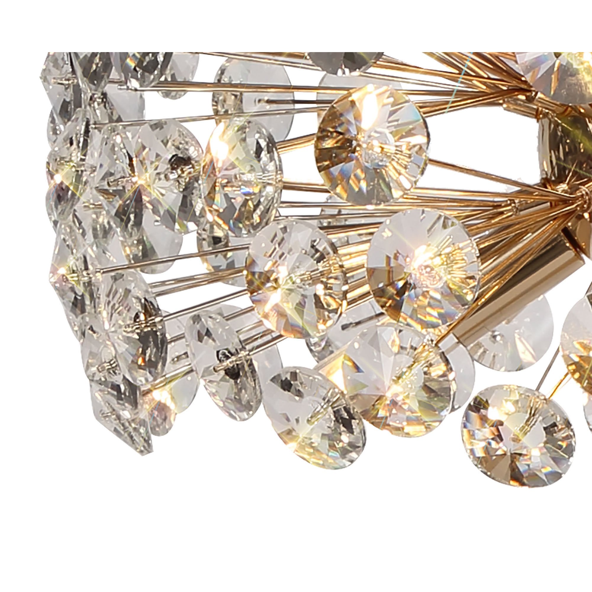 Fabula Grosvenor 6 Light Table Lamp - French Gold & Crystal