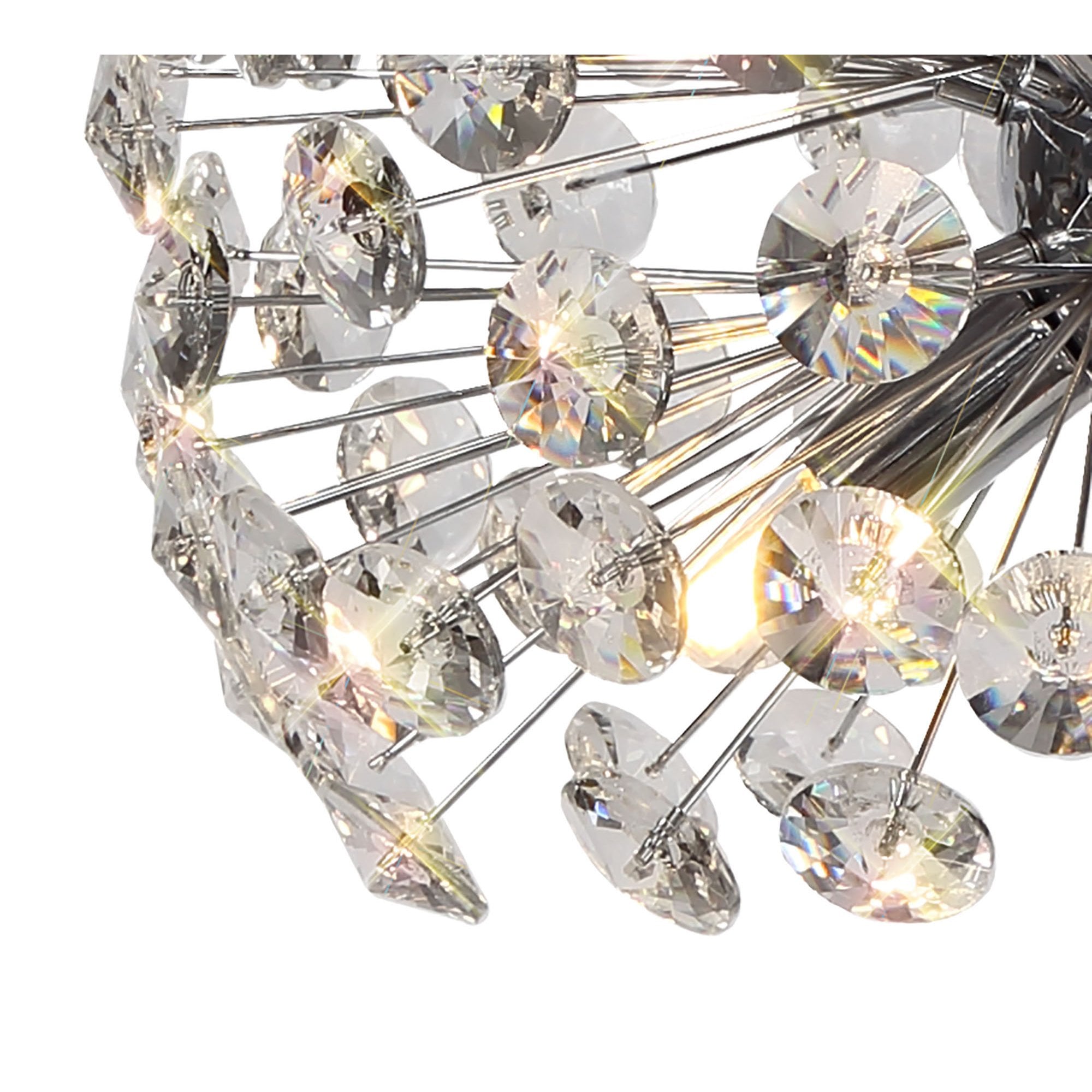 Fabula Grosvenor 6 Light Table Lamp - Polished Chrome & Crystal