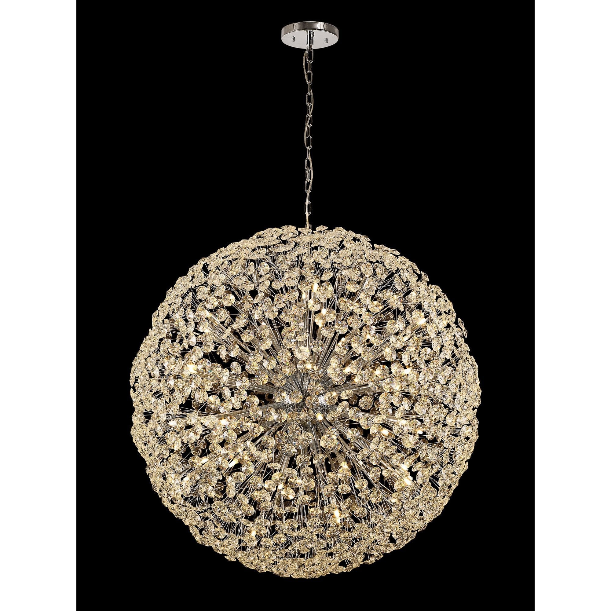 Fabula Grosvenor 64 Light Spherical Pendant - Polished Chrome & Crystal