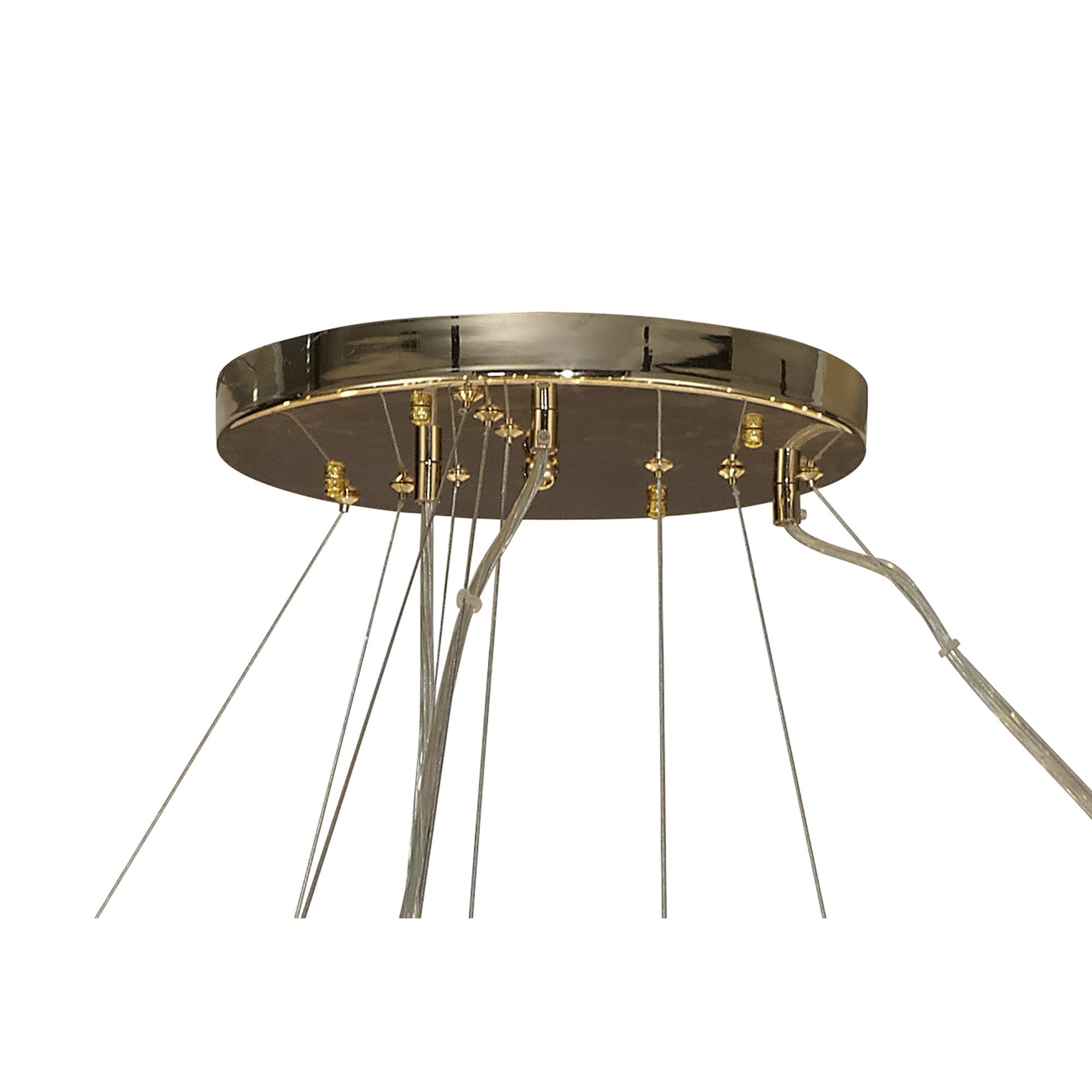 Fabula Grosvenor 74 Light 3-Tiered Pendant - French Gold & Crystal