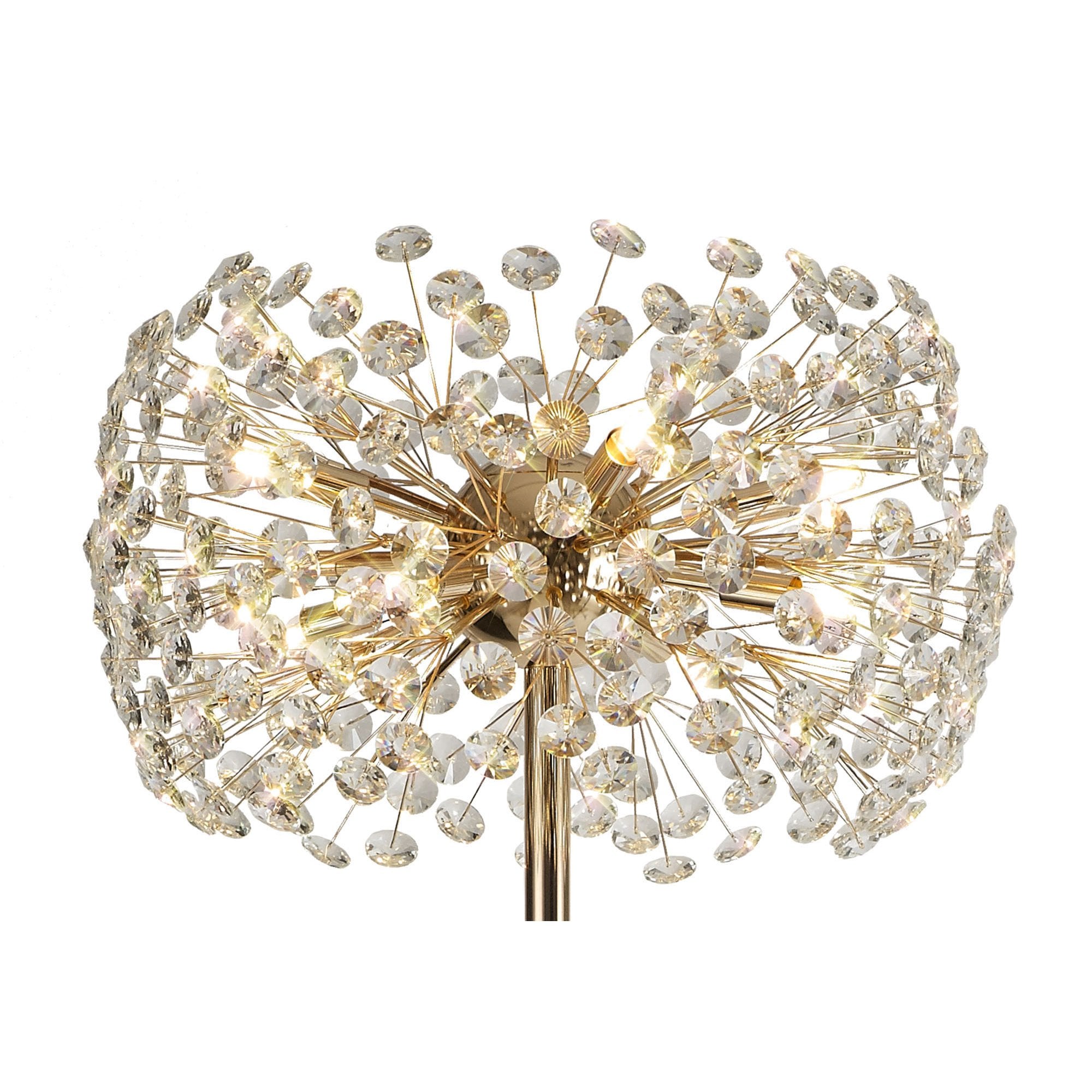 Fabula Grosvenor 8 Light Floor Lamp - French Gold & Crystal