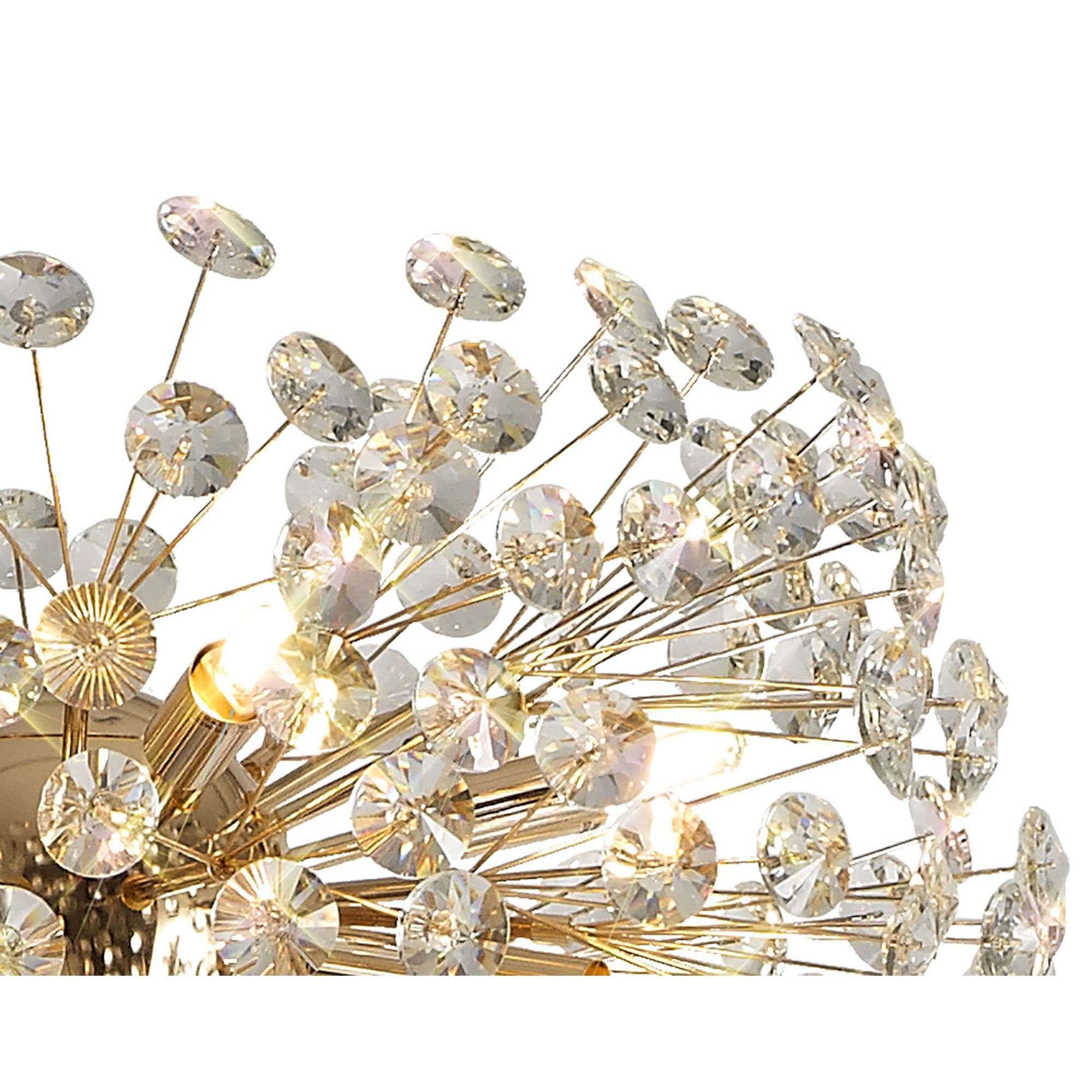Fabula Grosvenor 8 Light Floor Lamp - French Gold & Crystal