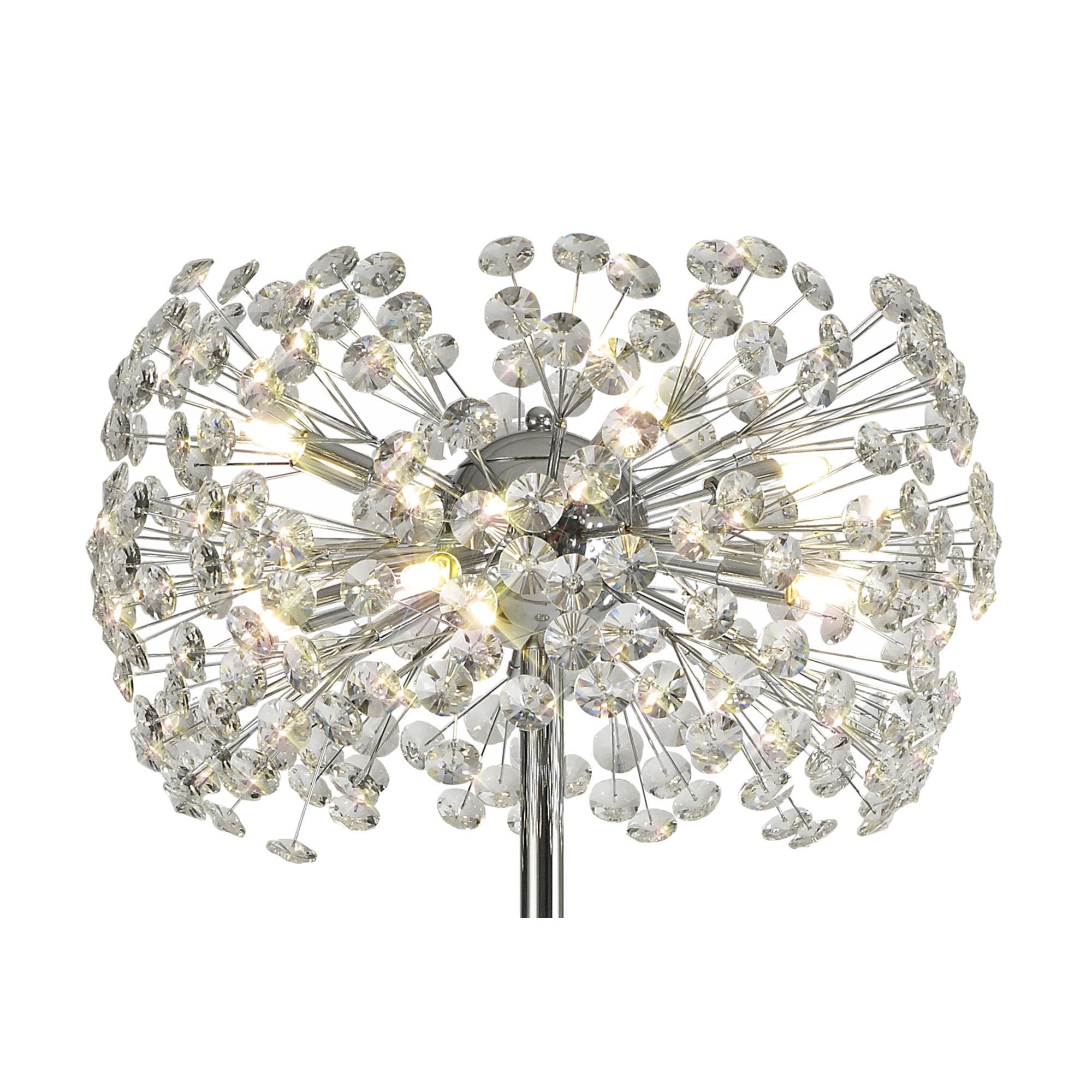 Fabula Grosvenor 8 Light Floor Lamp - Polished Chrome & Crystal