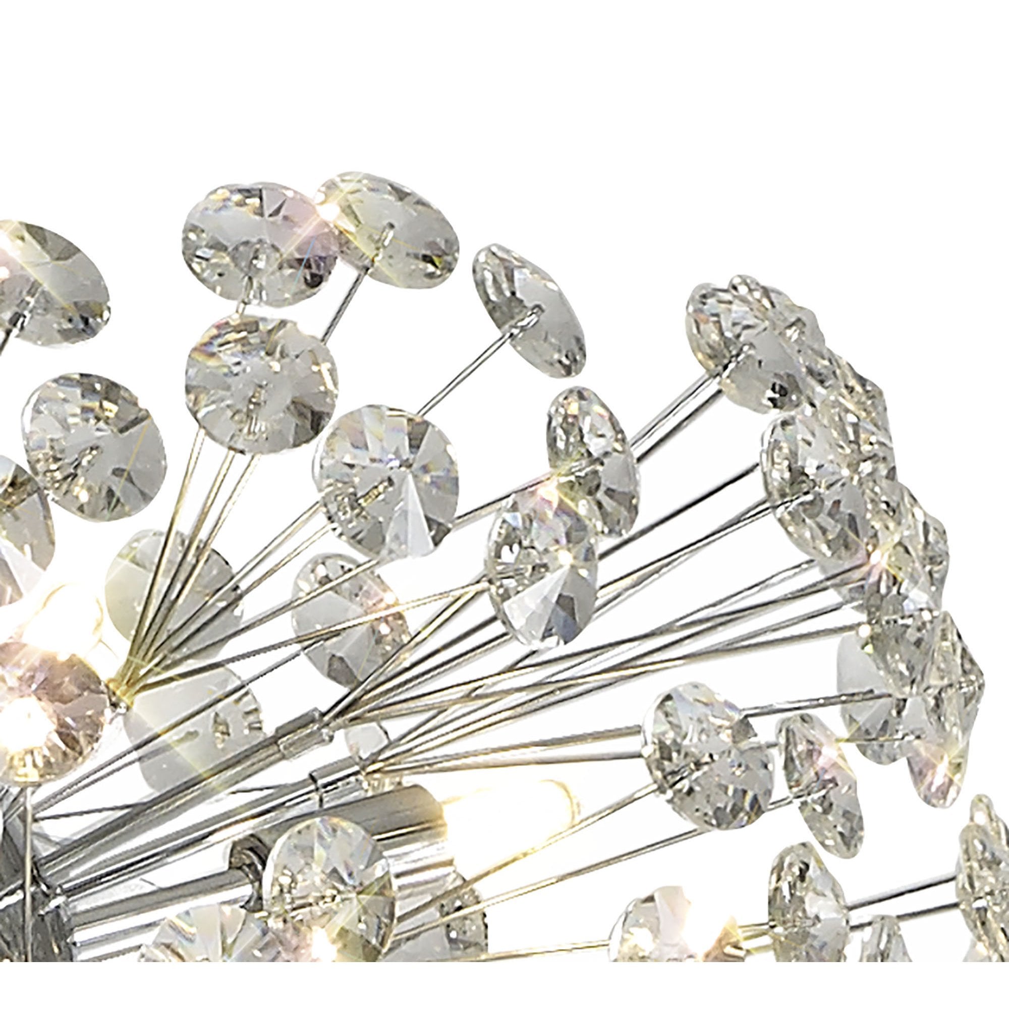 Fabula Grosvenor 8 Light Floor Lamp - Polished Chrome & Crystal