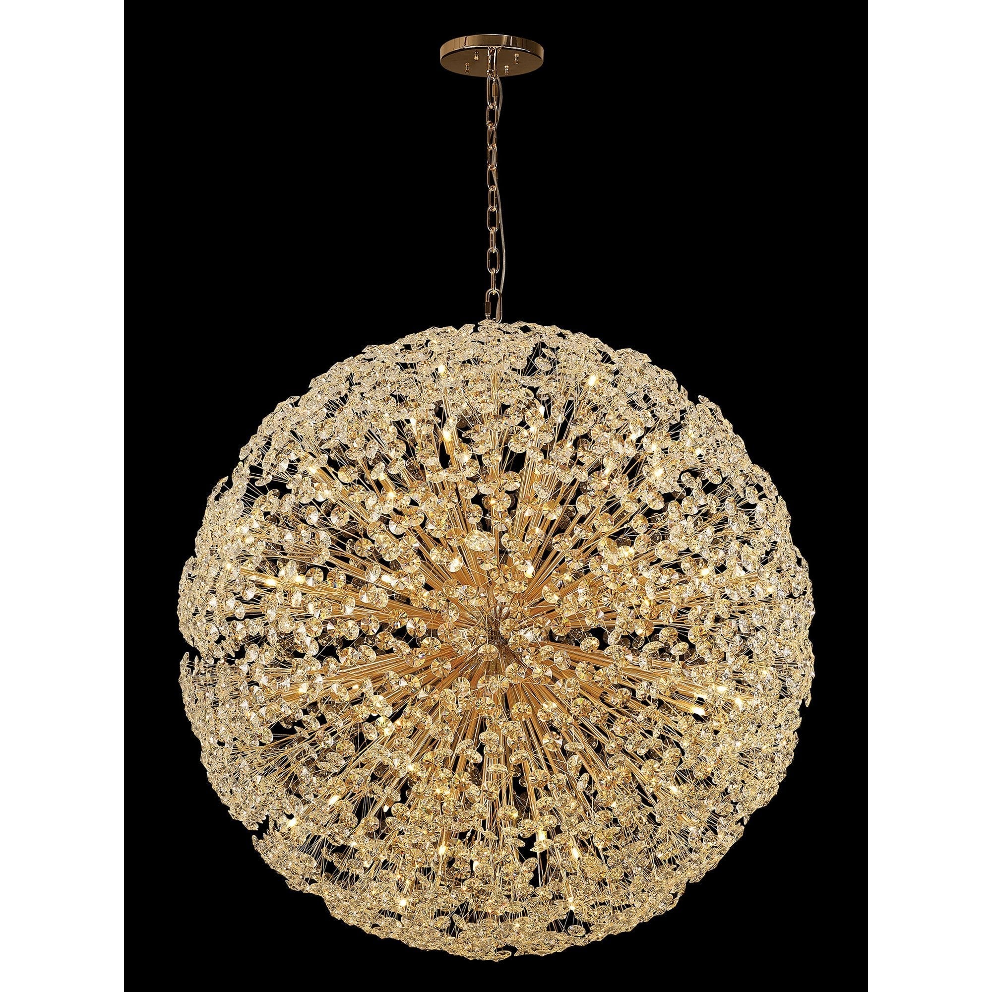 Fabula Grosvenor 84 Light Spherical Pendant - French Gold & Crystal