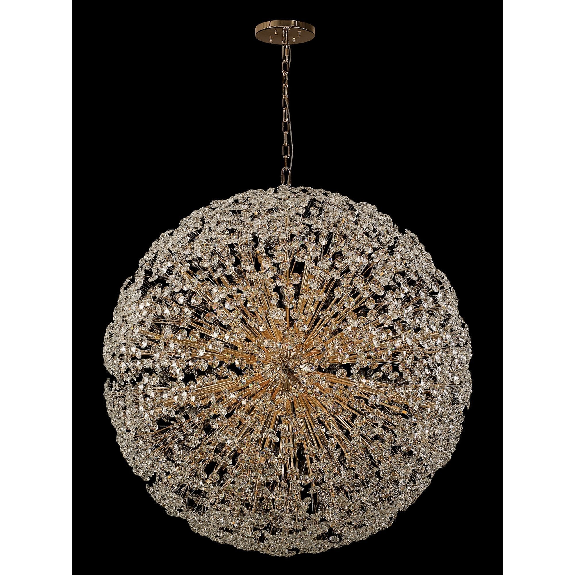 Fabula Grosvenor 84 Light Spherical Pendant - French Gold & Crystal