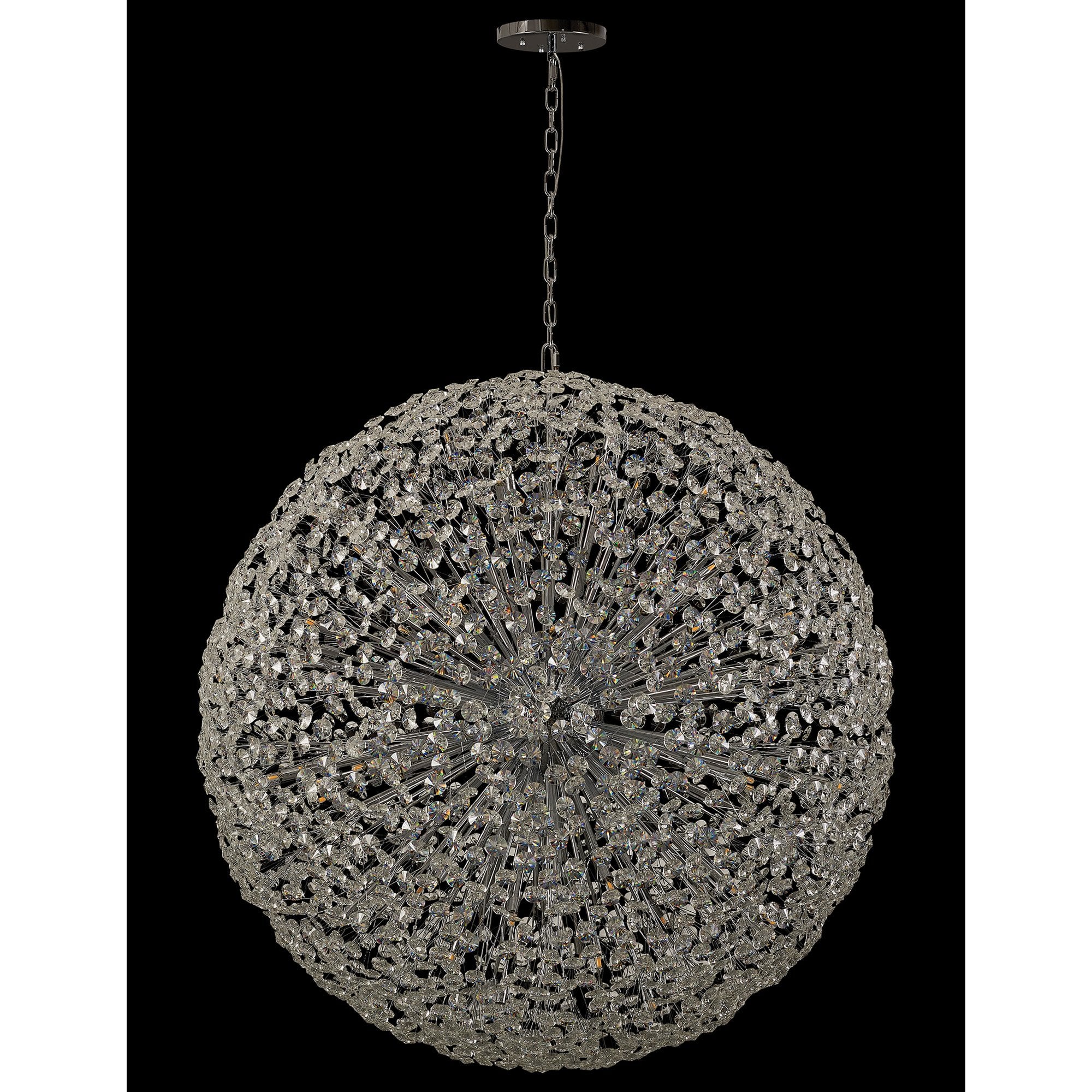 Fabula Grosvenor 84 Light Spherical Pendant - Polished Chrome & Crystal