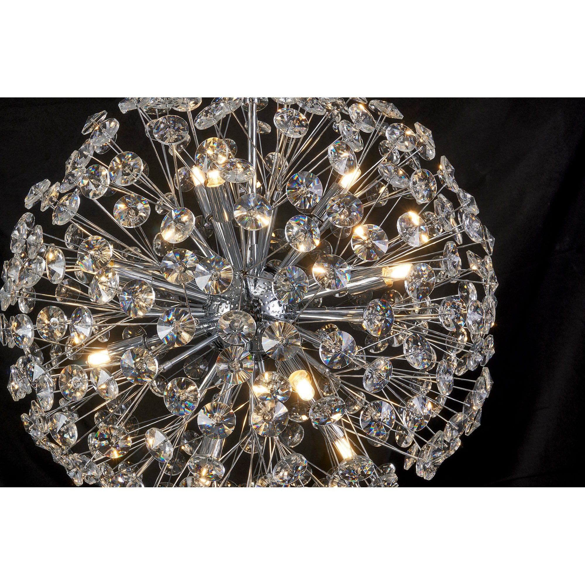 Fabula Grosvenor 9 Light Spherical Pendant - Polished Chrome & Crystal