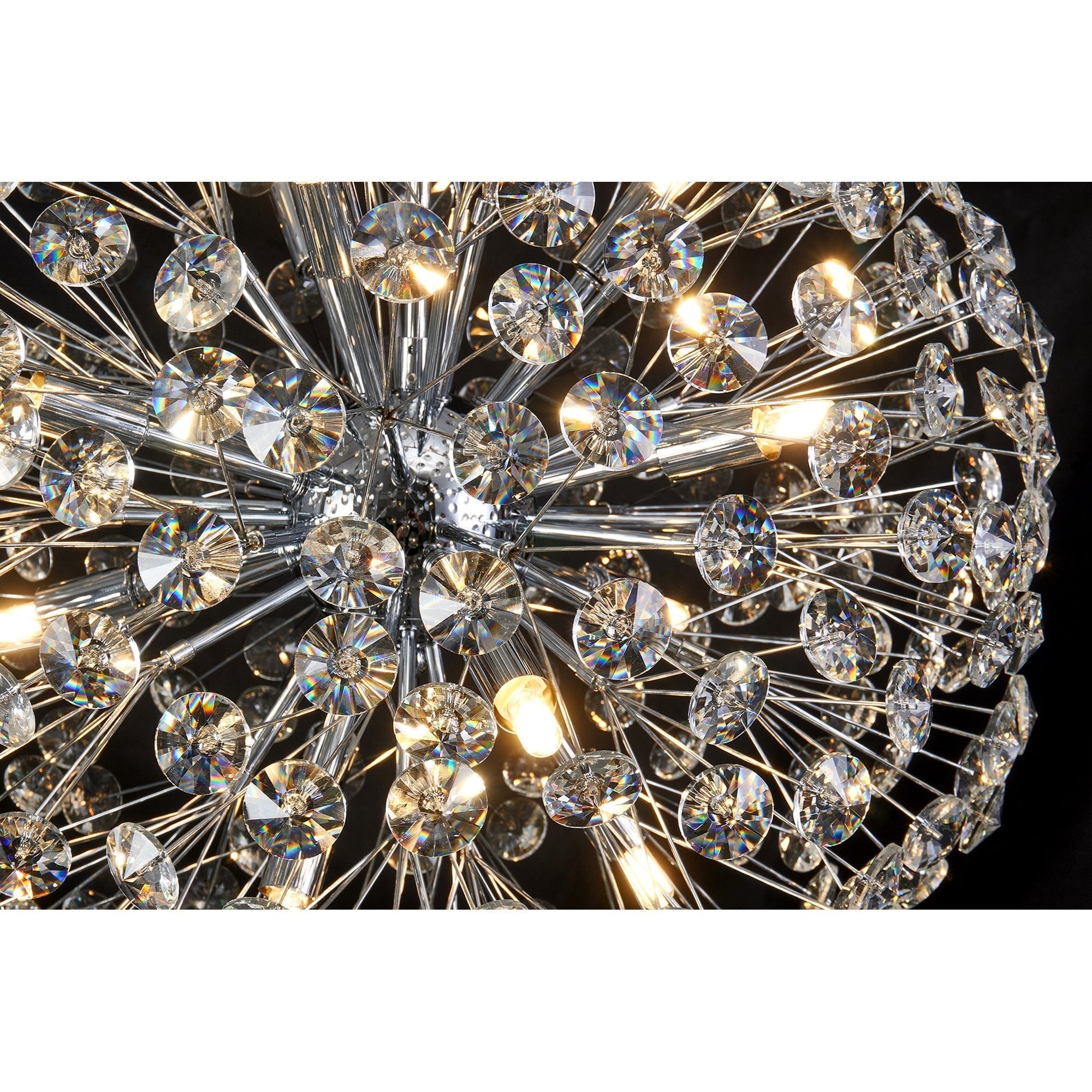 Fabula Grosvenor 9 Light Spherical Pendant - Polished Chrome & Crystal