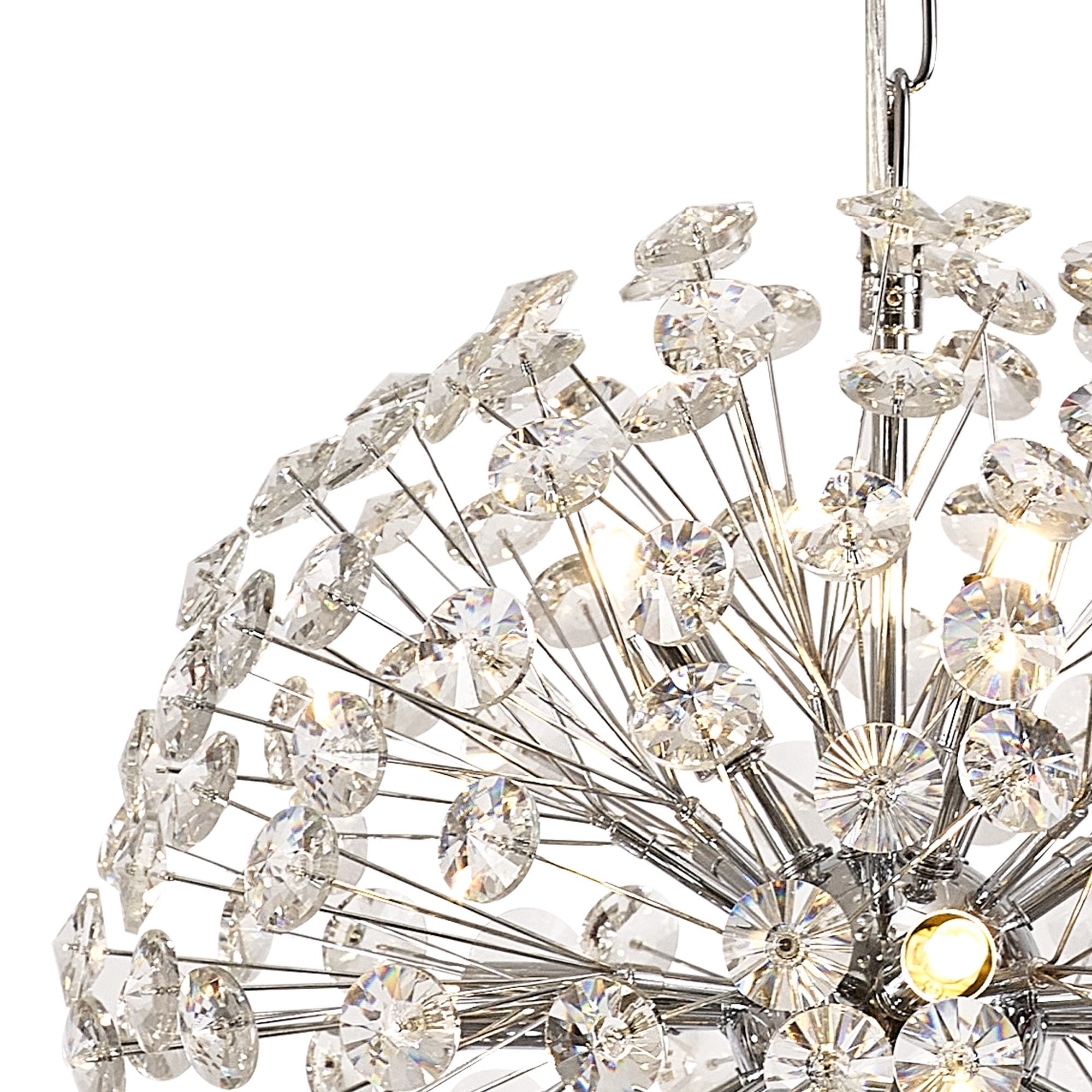 Fabula Grosvenor 9 Light Spherical Pendant - Polished Chrome & Crystal