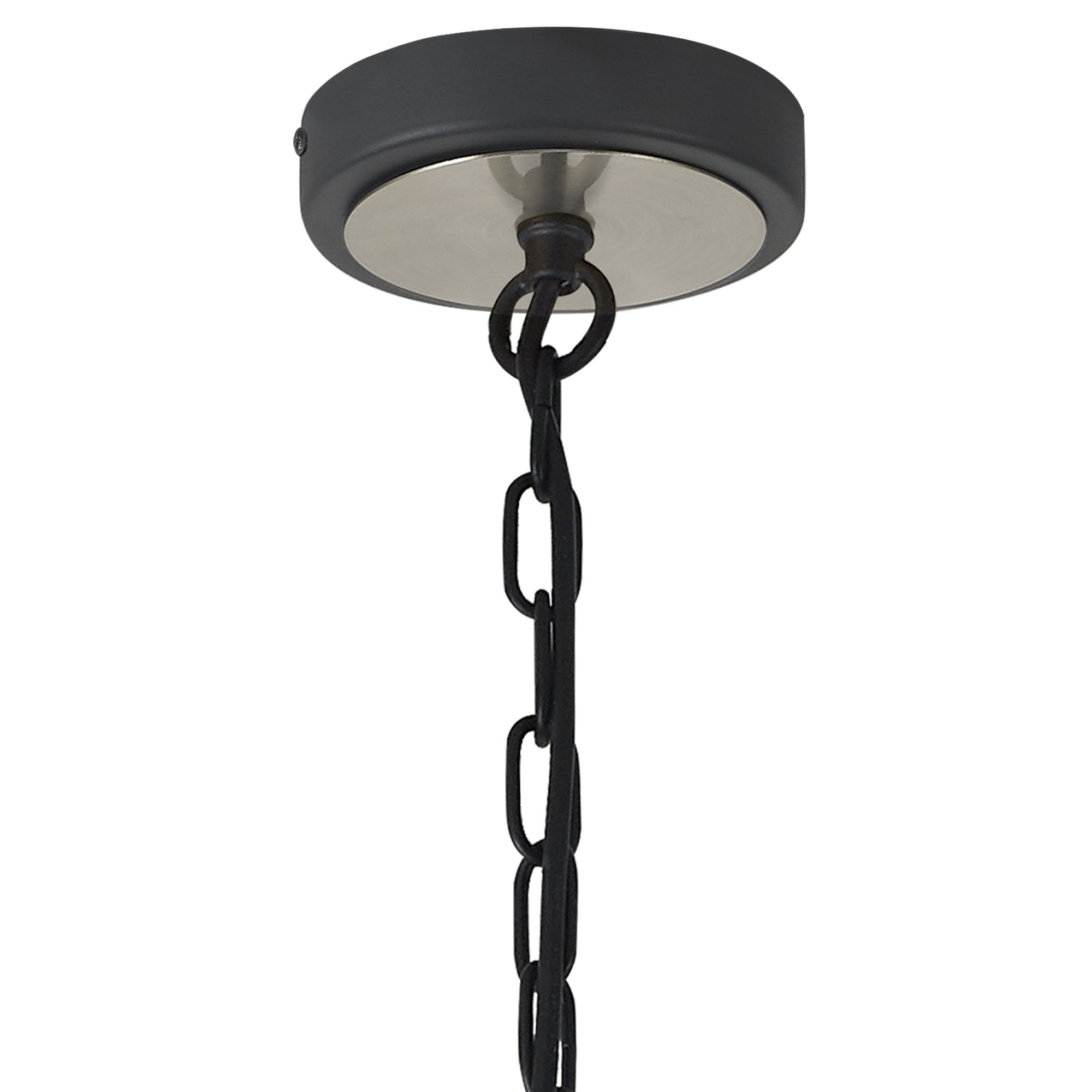 Fabula Guildford 6 Light Pendant - Anthracite & Satin Nickel