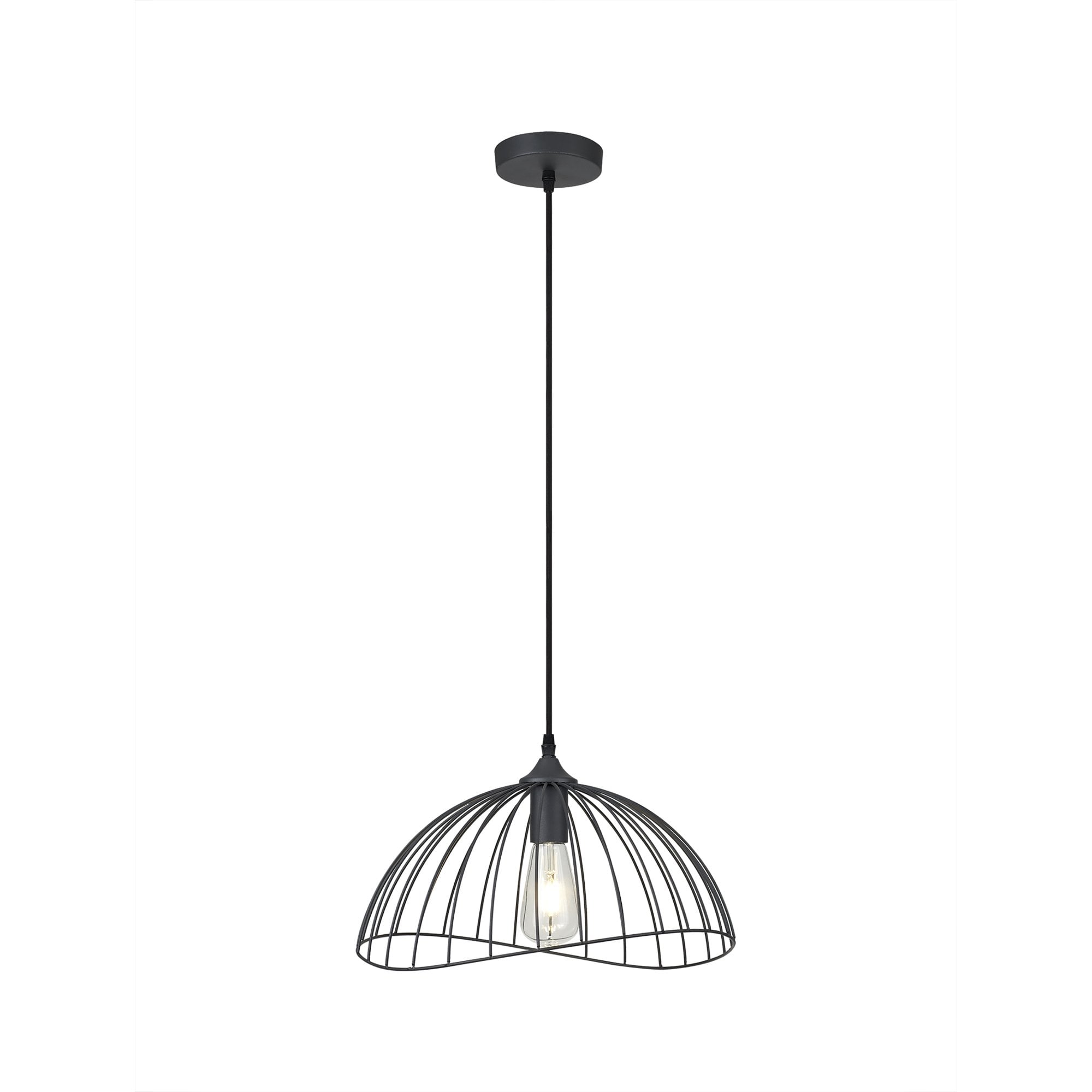 Fabula Halstead Single Dome Pendant - Graphite