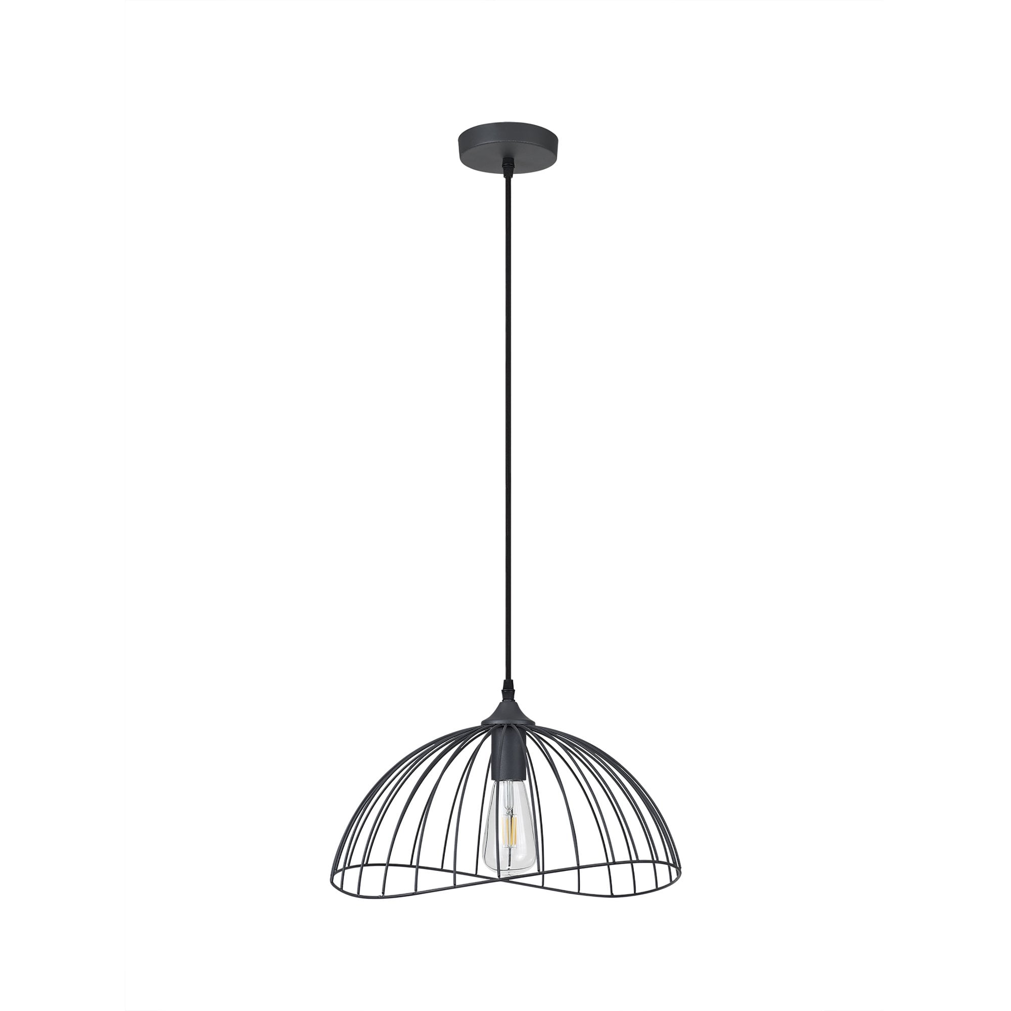 Fabula Halstead Single Dome Pendant - Graphite