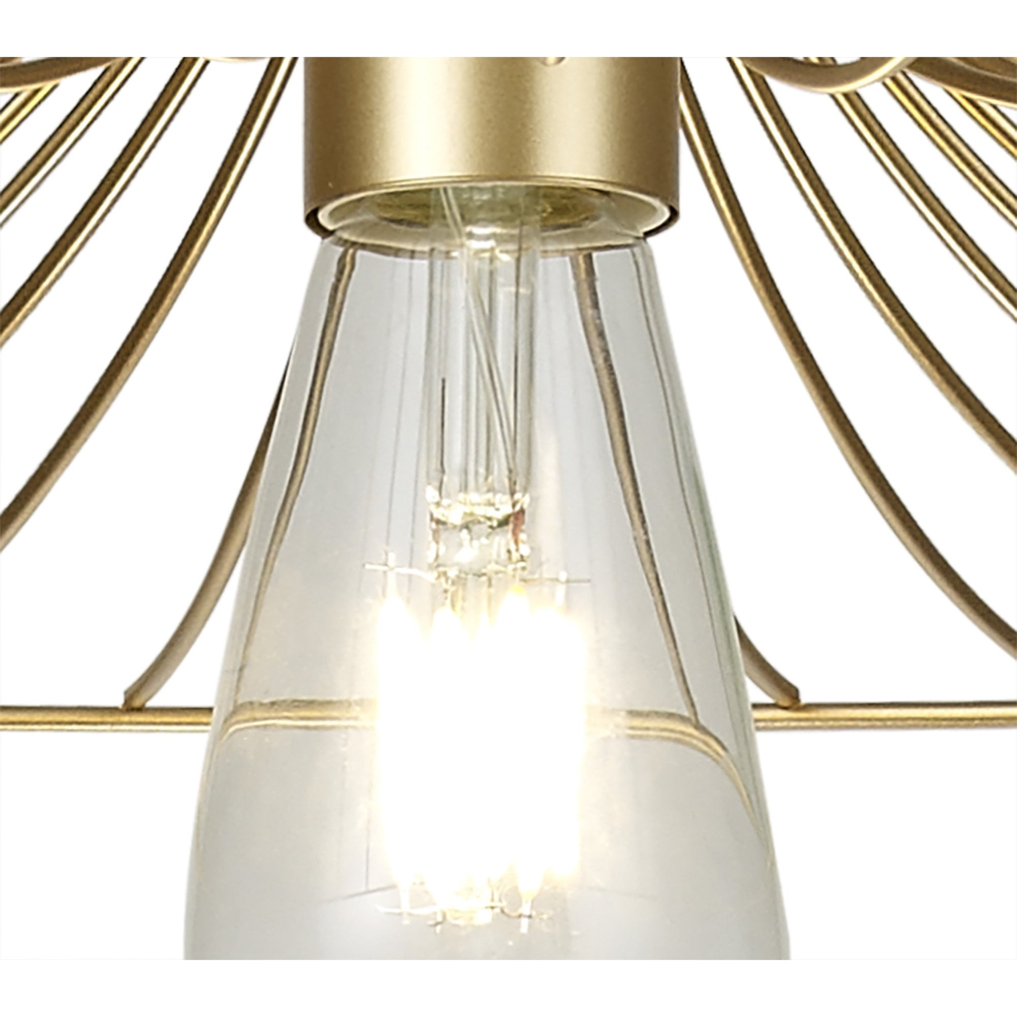 Fabula Halstead Single Shallow Pendant - Painted Gold