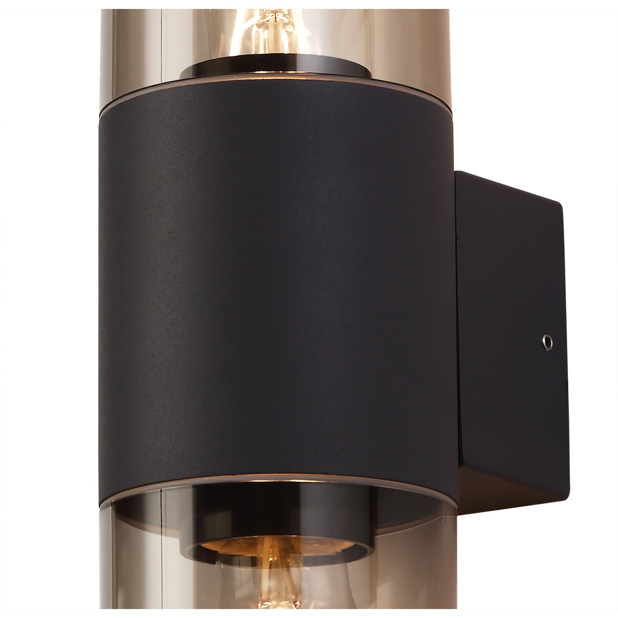 Fabula Harwater 2 Light Wall Lamp - Anthracite & Smoked PC - IP54