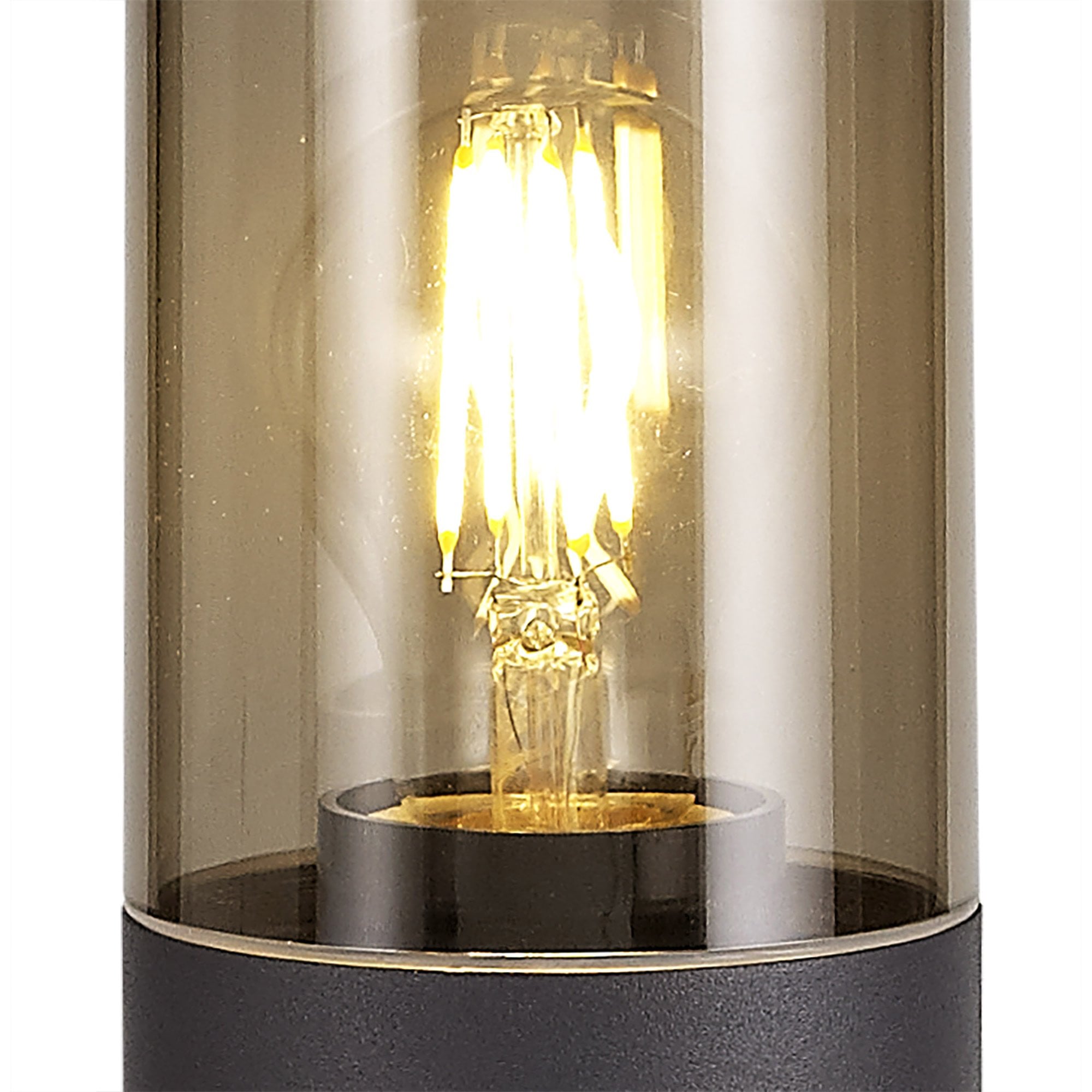Fabula Harwater Single 45cm Post Lamp - Anthracite & Smoked PC - IP54
