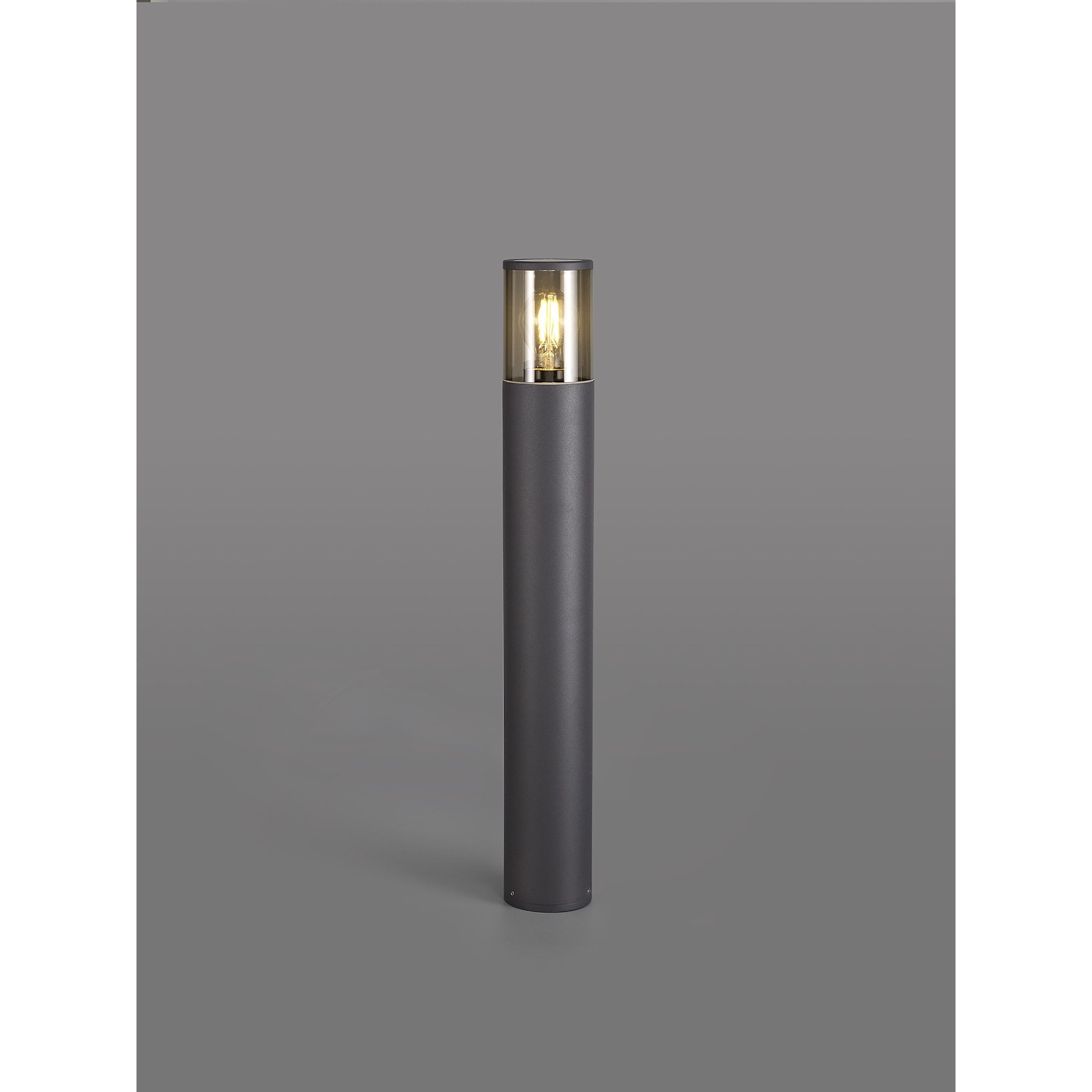 Fabula Harwater Single 65cm Post Lamp - Anthracite & Smoked PC - IP54