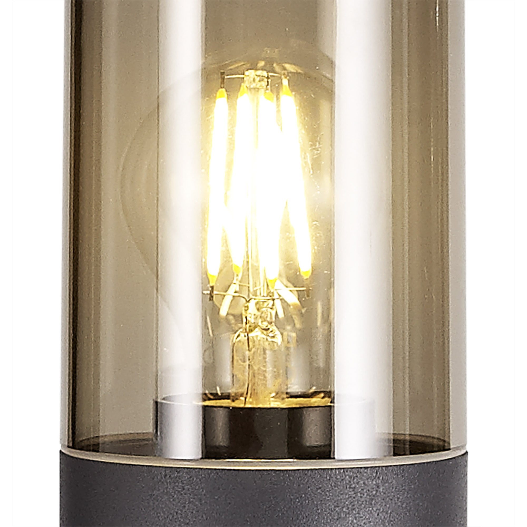 Fabula Harwater Single 65cm Post Lamp - Anthracite & Smoked PC - IP54