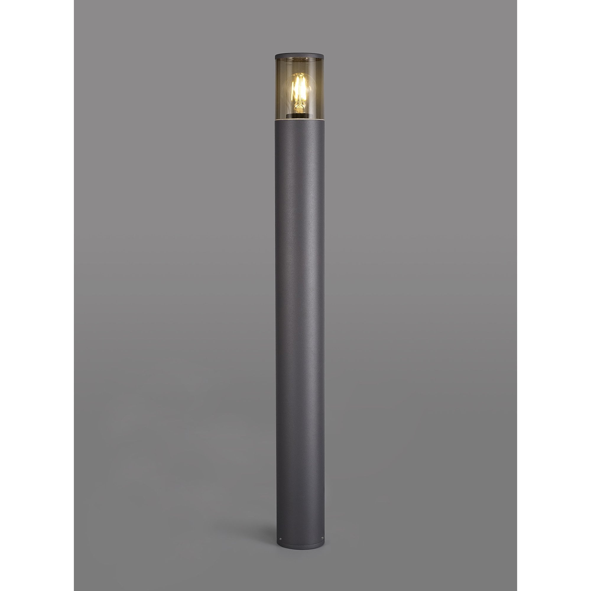 Fabula Harwater Single 90cm Post Lamp - Anthracite & Smoked PC - IP54