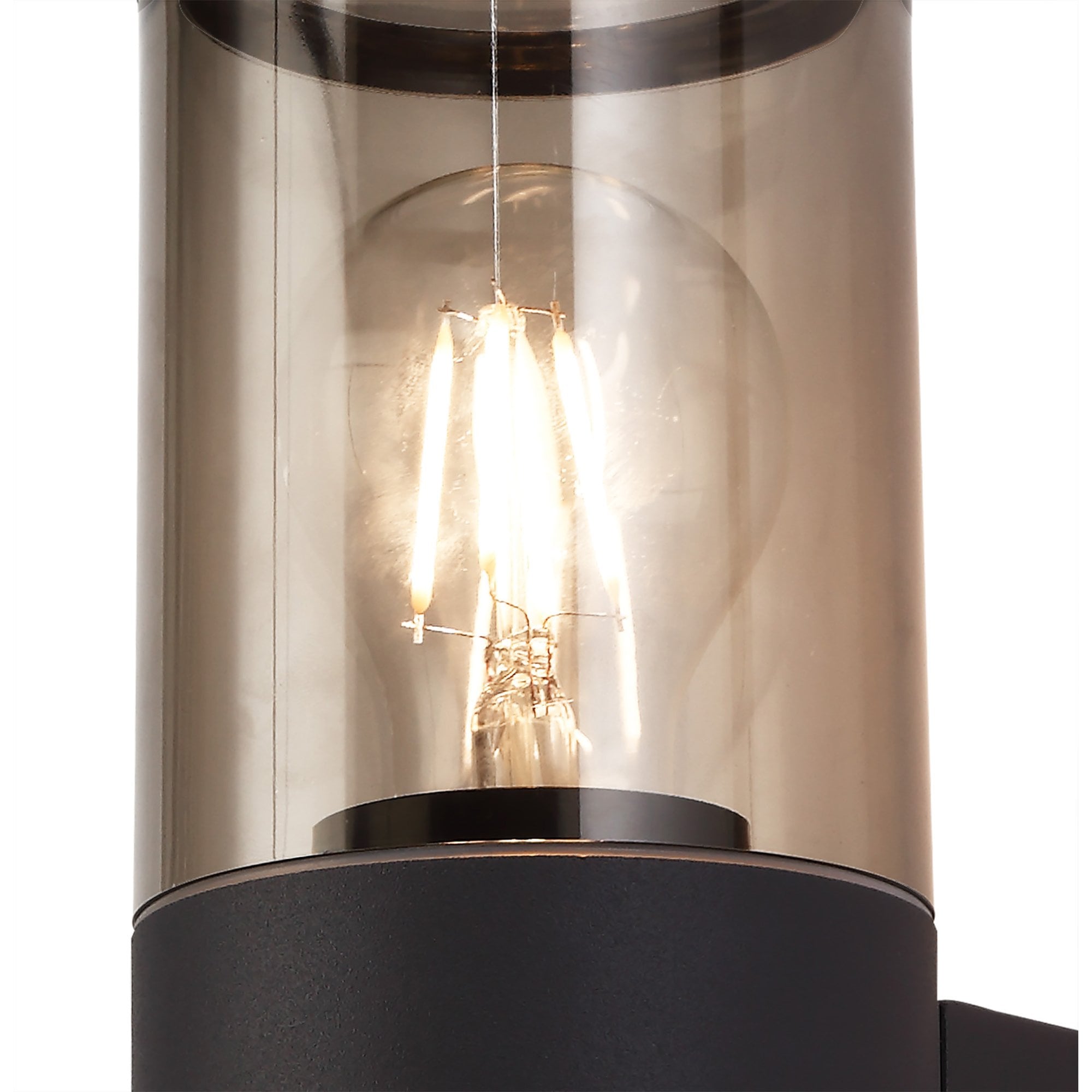 Fabula Harwater Single Wall Lamp - Anthracite & Smoked PC - IP54