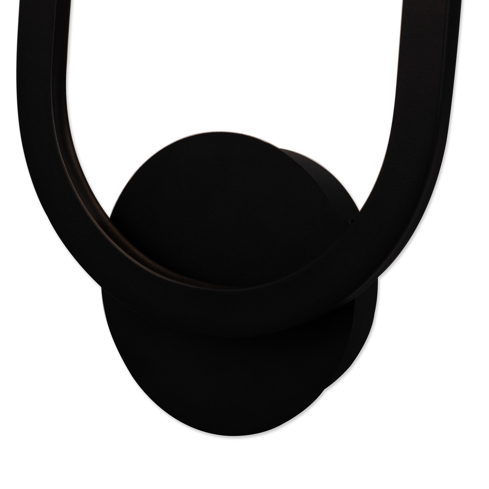 Fabula Hawksmouth Single Ring LED Wall Lamp - Satin Black & Gold