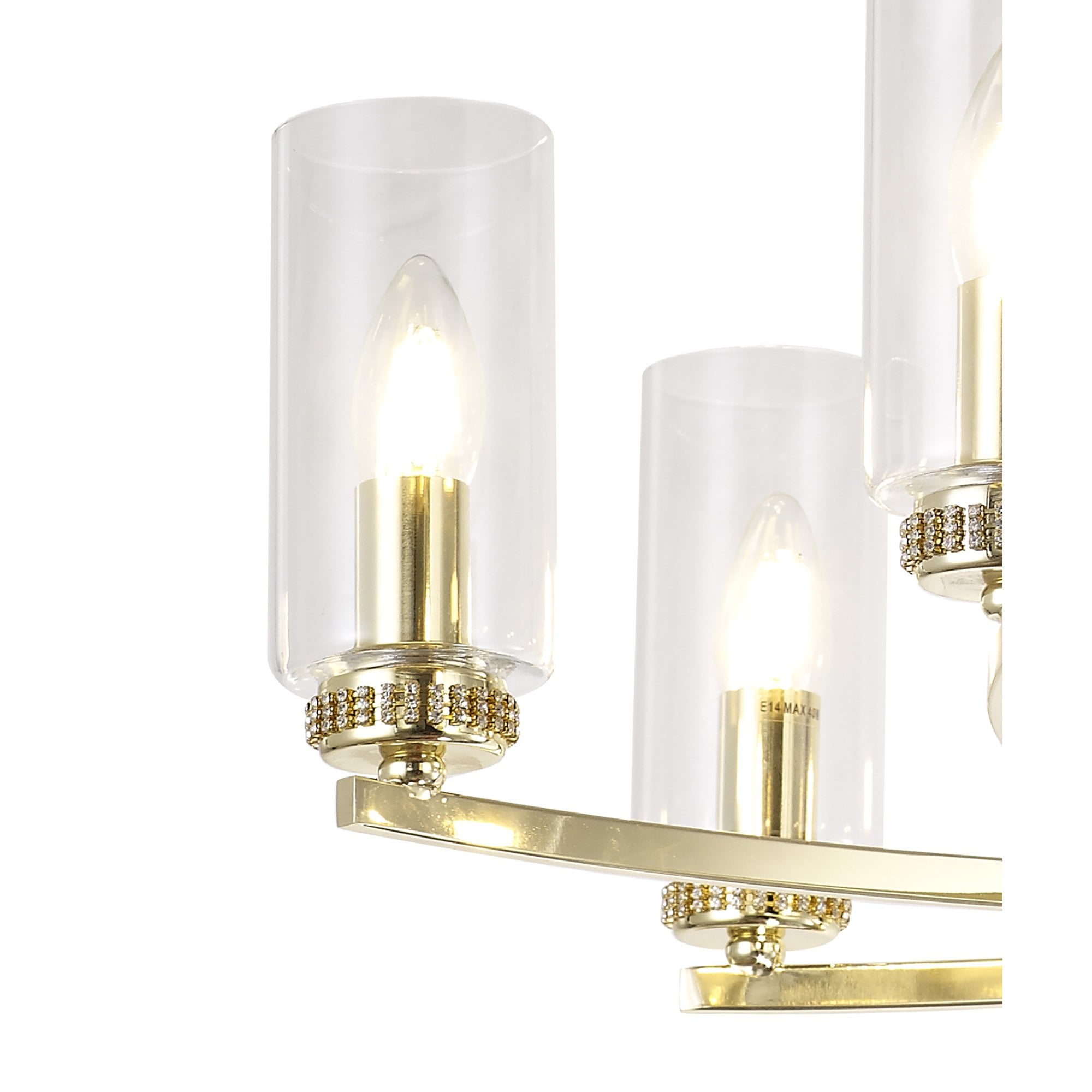 Fabula Heathcote 7 Light Pendant/Semi-Flush Light - Polished Gold