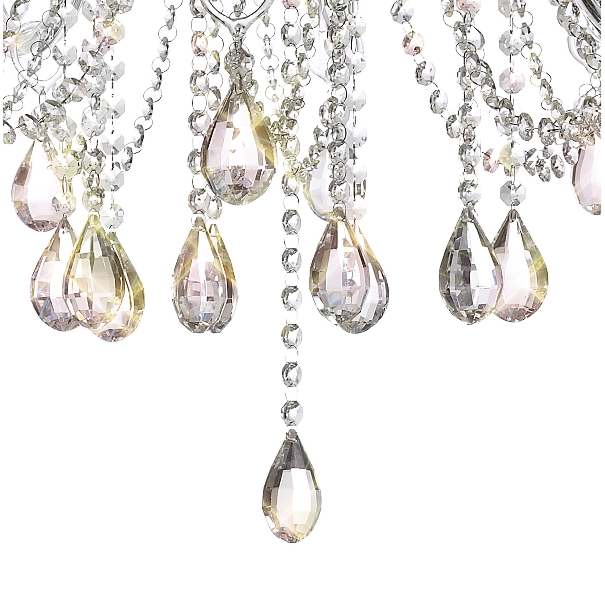 Fabula Hickman 29 Light Chandelier Pendant - Polished Chrome, Clear Glass & Crystal