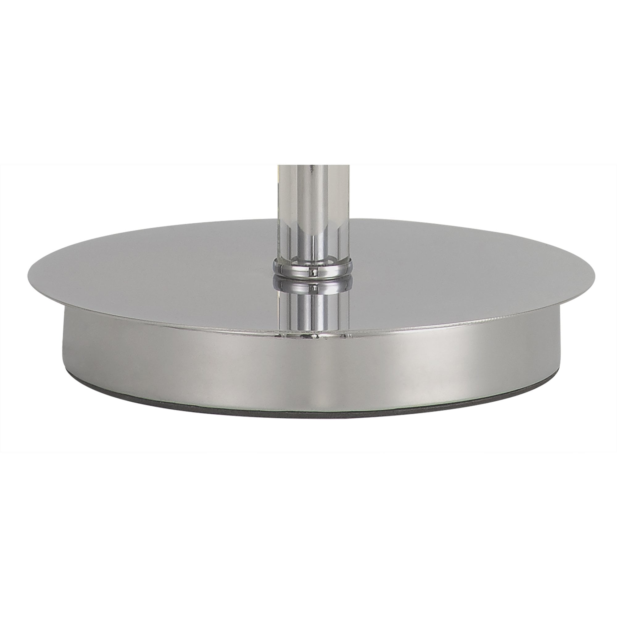 Fabula Hickman Single Table Lamp Base - Polished Chrome, Clear Glass & Crystal - Base Only