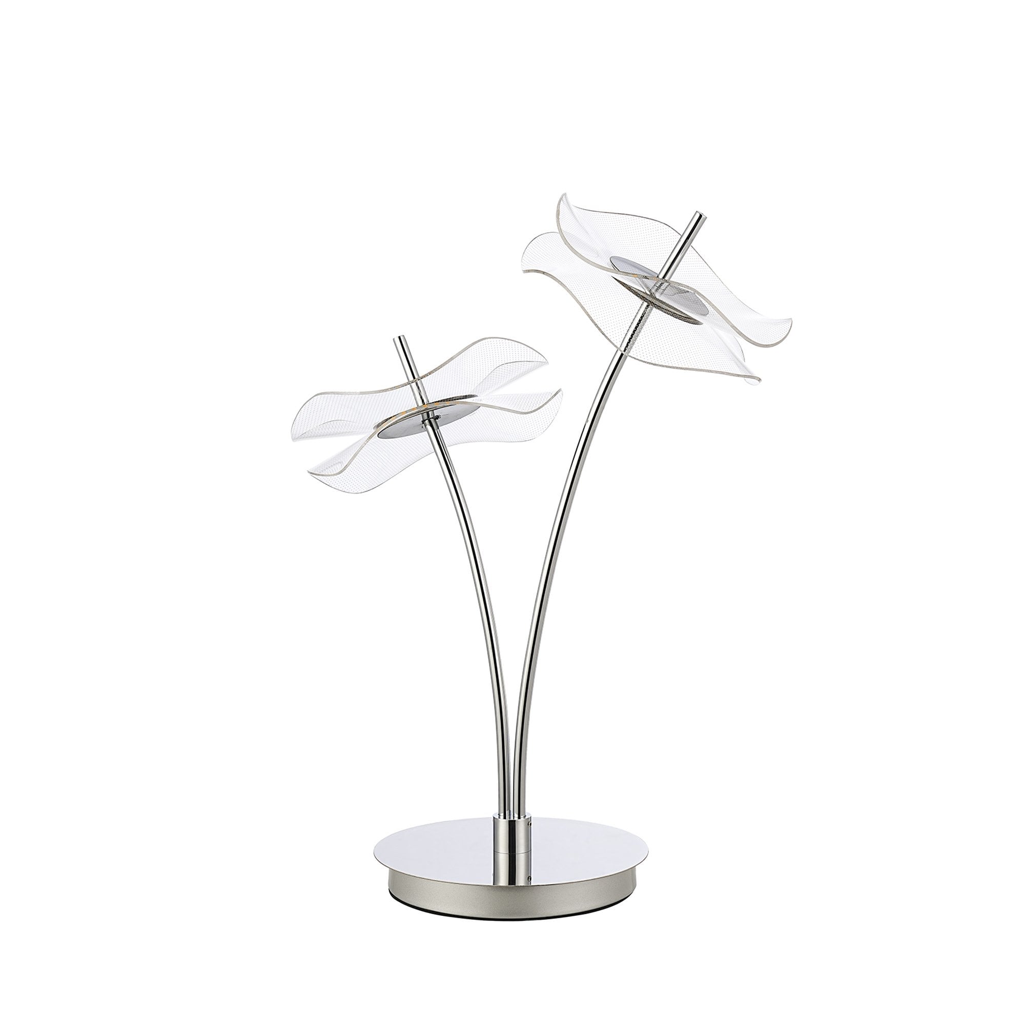 Fabula Holly 2 Light LED Table Lamp - Polished Chrome