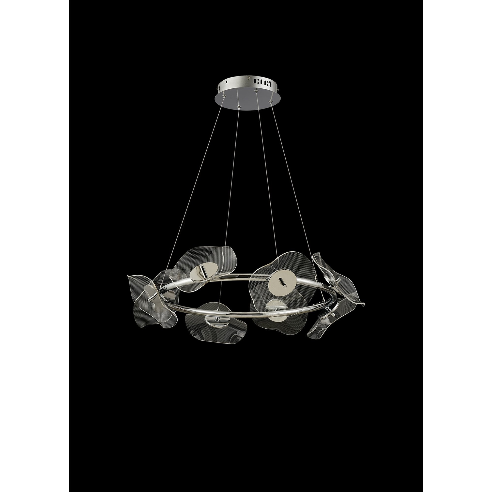 Fabula Holly 8 Light LED Ring Pendant - Polished Chrome