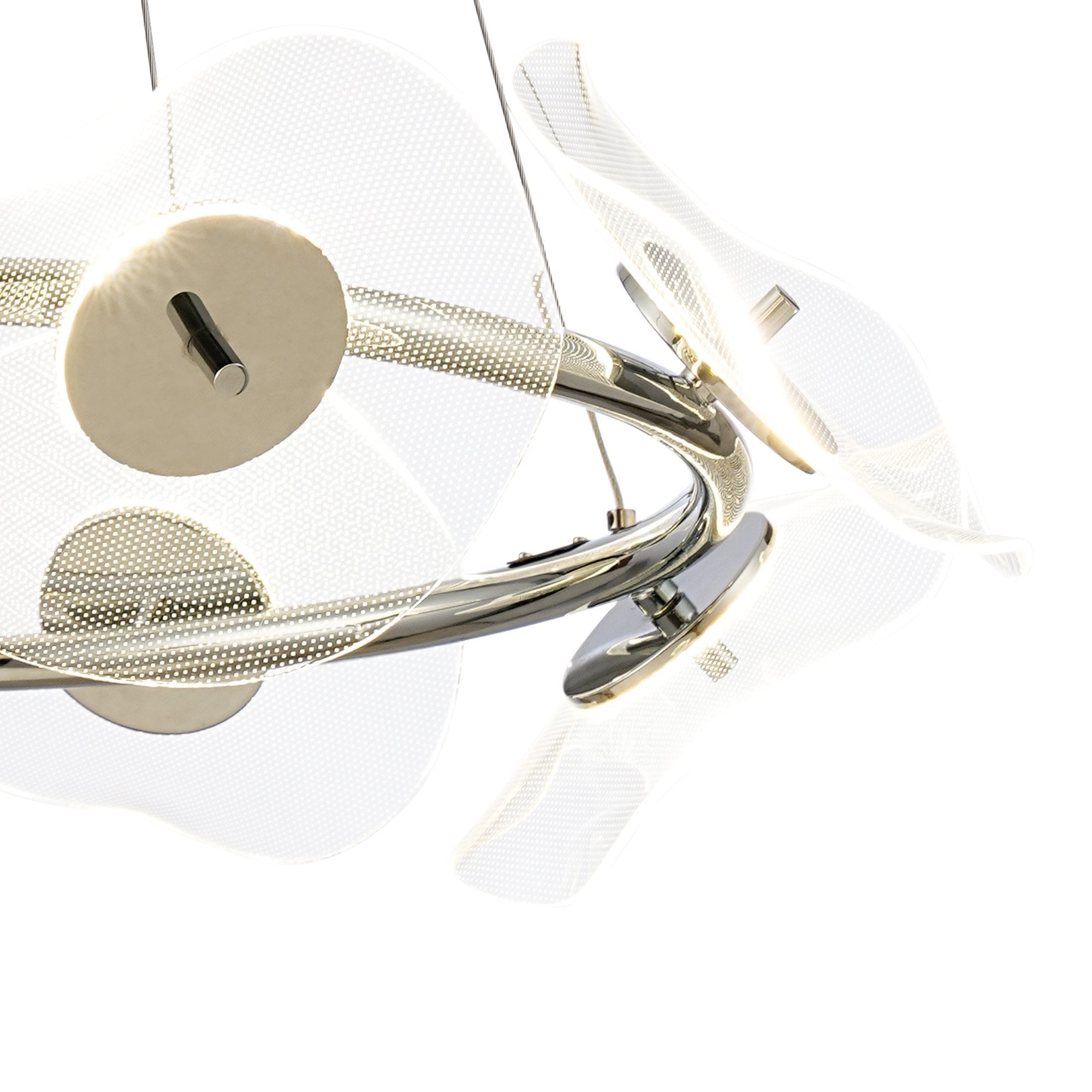 Fabula Holly 8 Light LED Ring Pendant - Polished Chrome