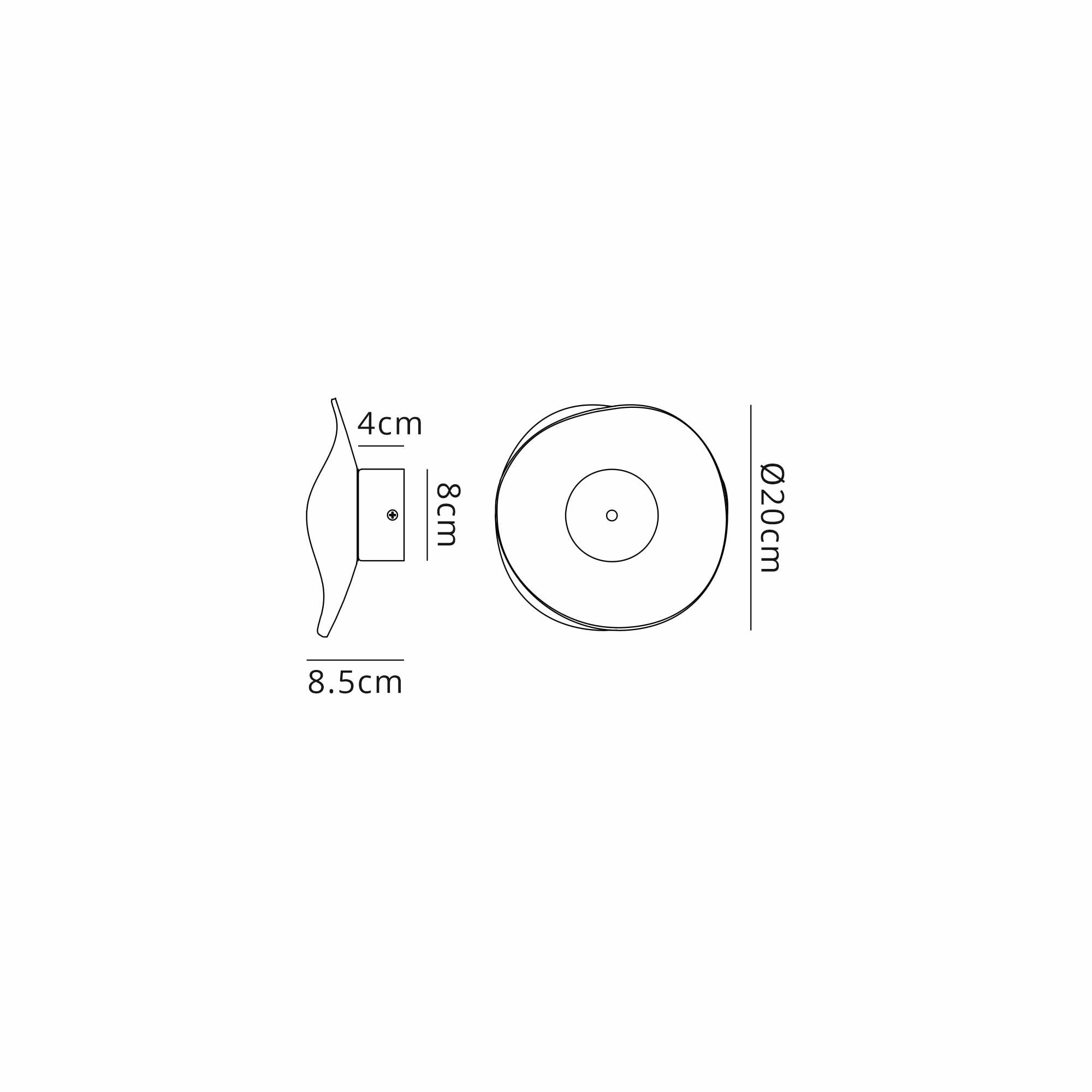 Fabula Holly LED Flush Light - Polished Chrome