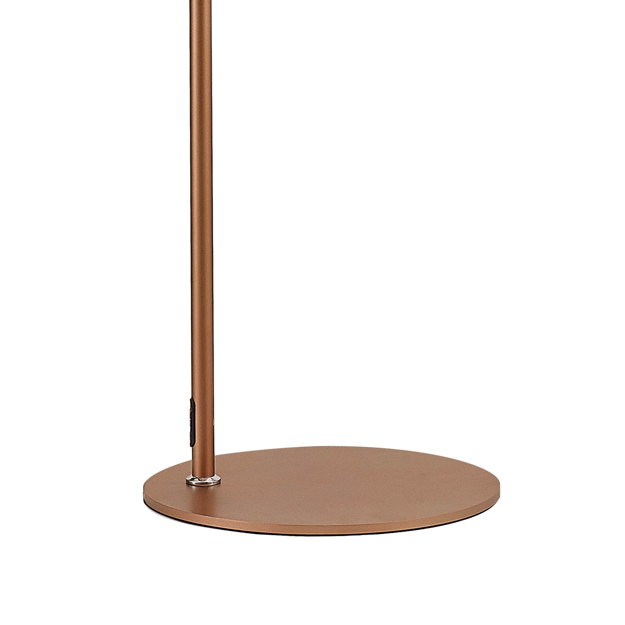Fabula Kendon Large Single Floor Lamp - Mocha & Amber Glass