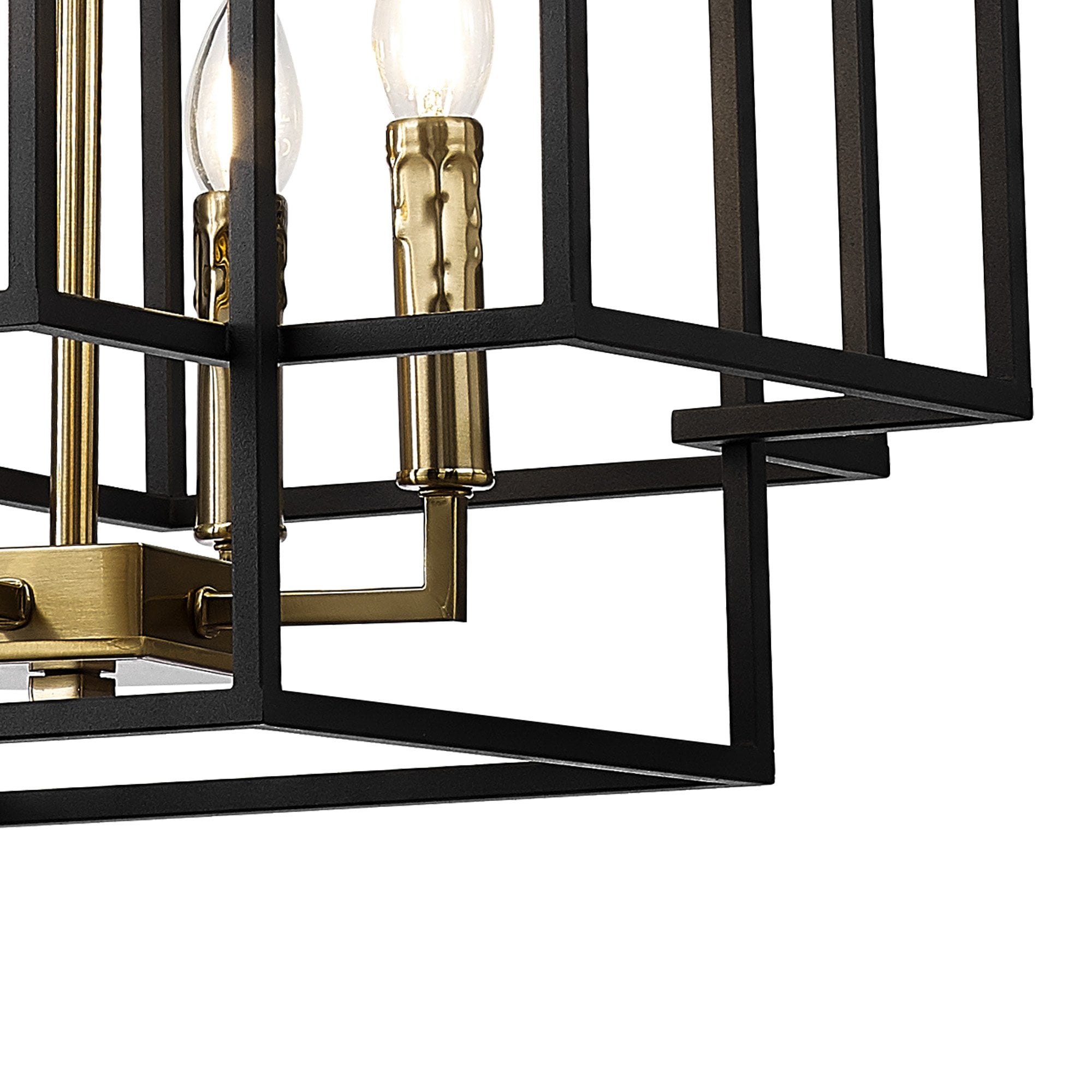 Fabula Kimberley 4 Light Pendant - Black & Gold