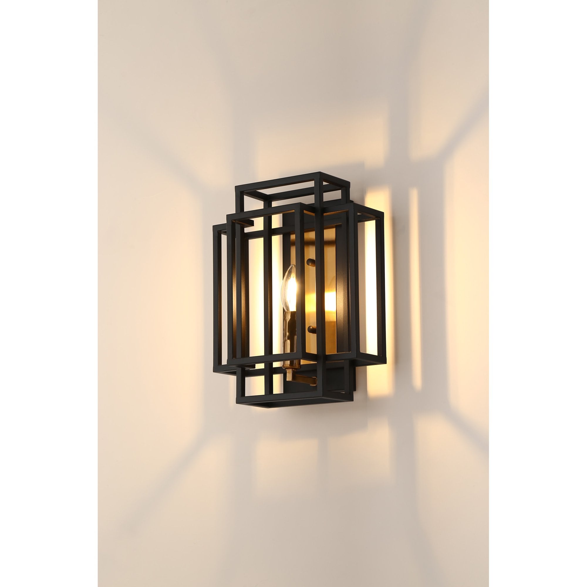 Fabula Kimberley Single Wall Lamp - Black & Gold
