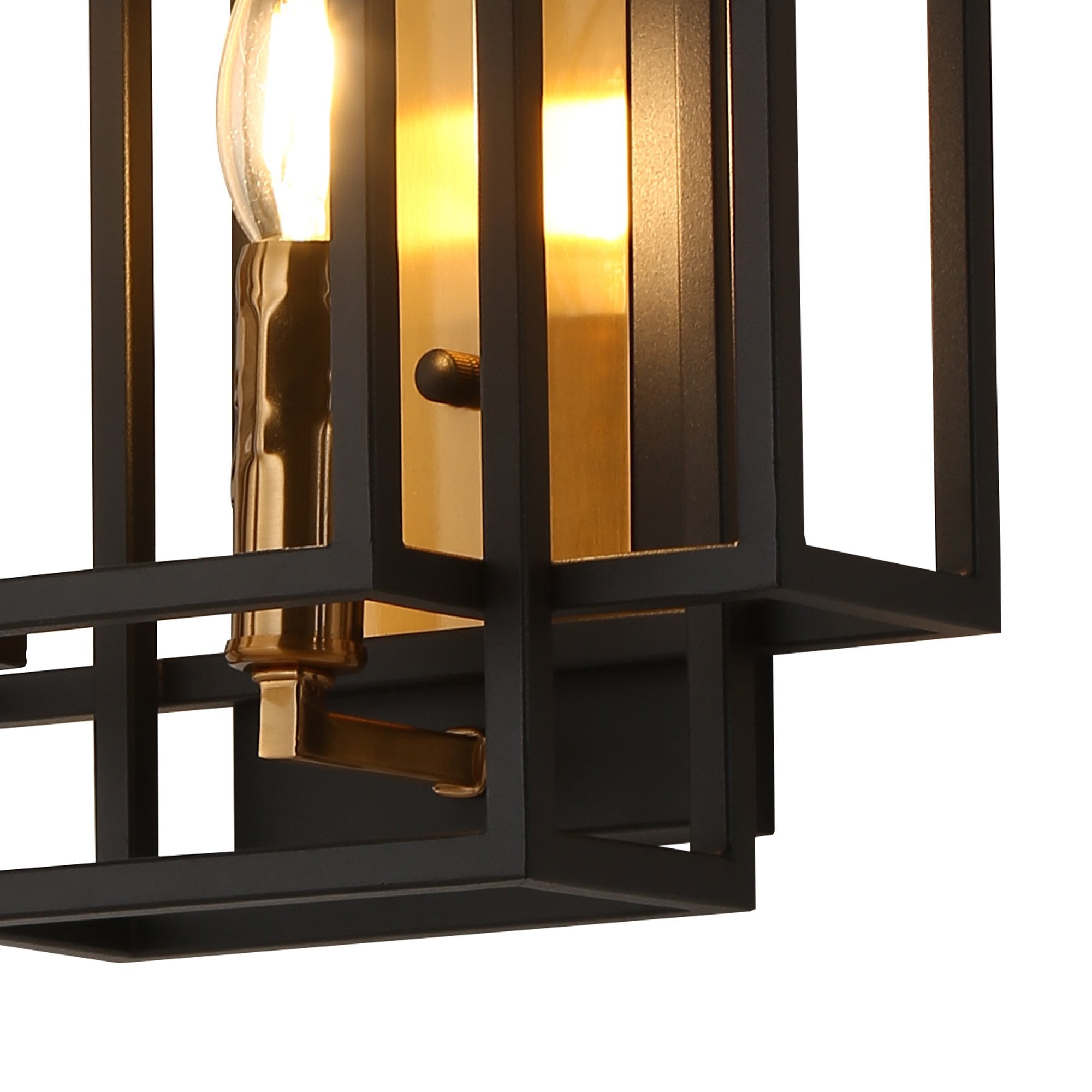 Fabula Kimberley Single Wall Lamp - Black & Gold